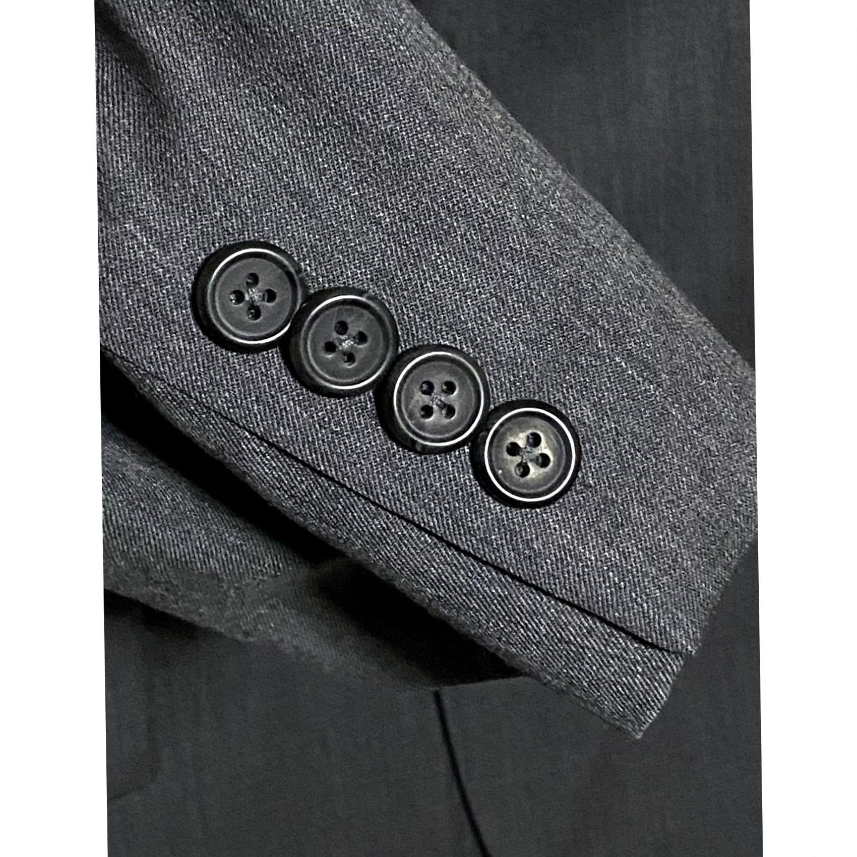 Egara Egara Wool Suit Jacket Mens 40S Slim Fit 2 Button Blazer Business Professional Size 40R - 6 Thumbnail