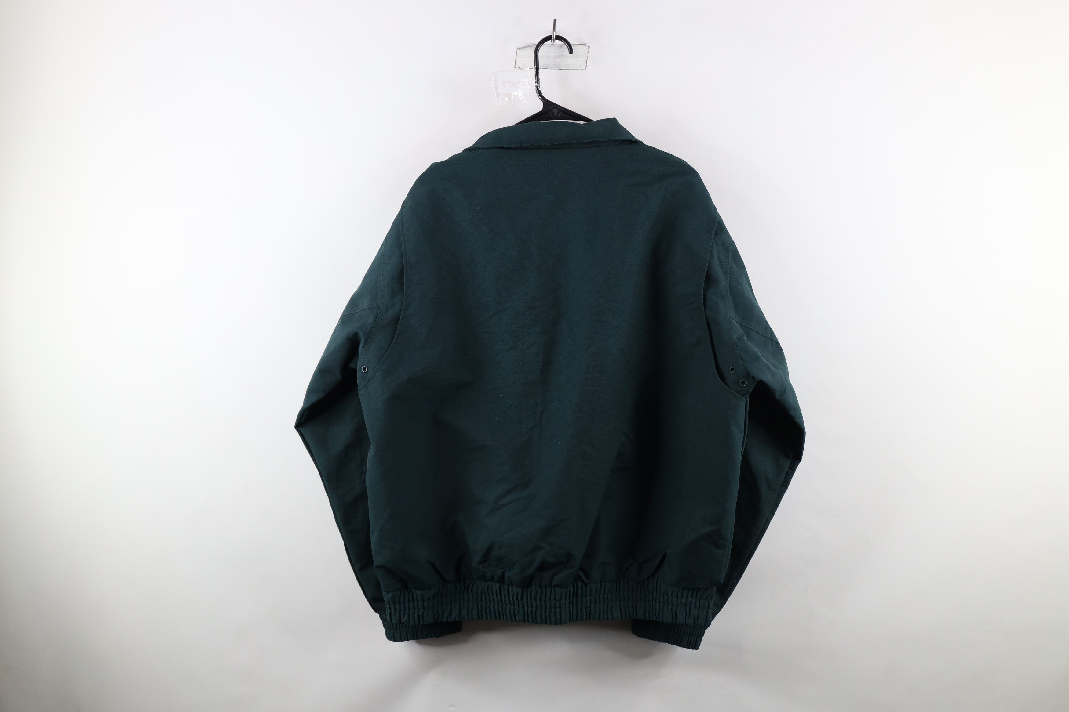 Carhartt × Vintage Vintage Carhartt Spell Out Lined Bomber Jacket Hunter Green Size US XXL / EU 58 / 5 - 12 Thumbnail