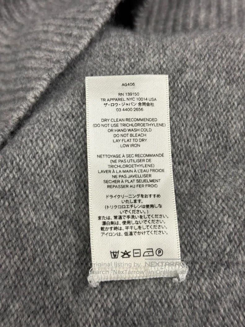 The Row Grey turtleneck wool