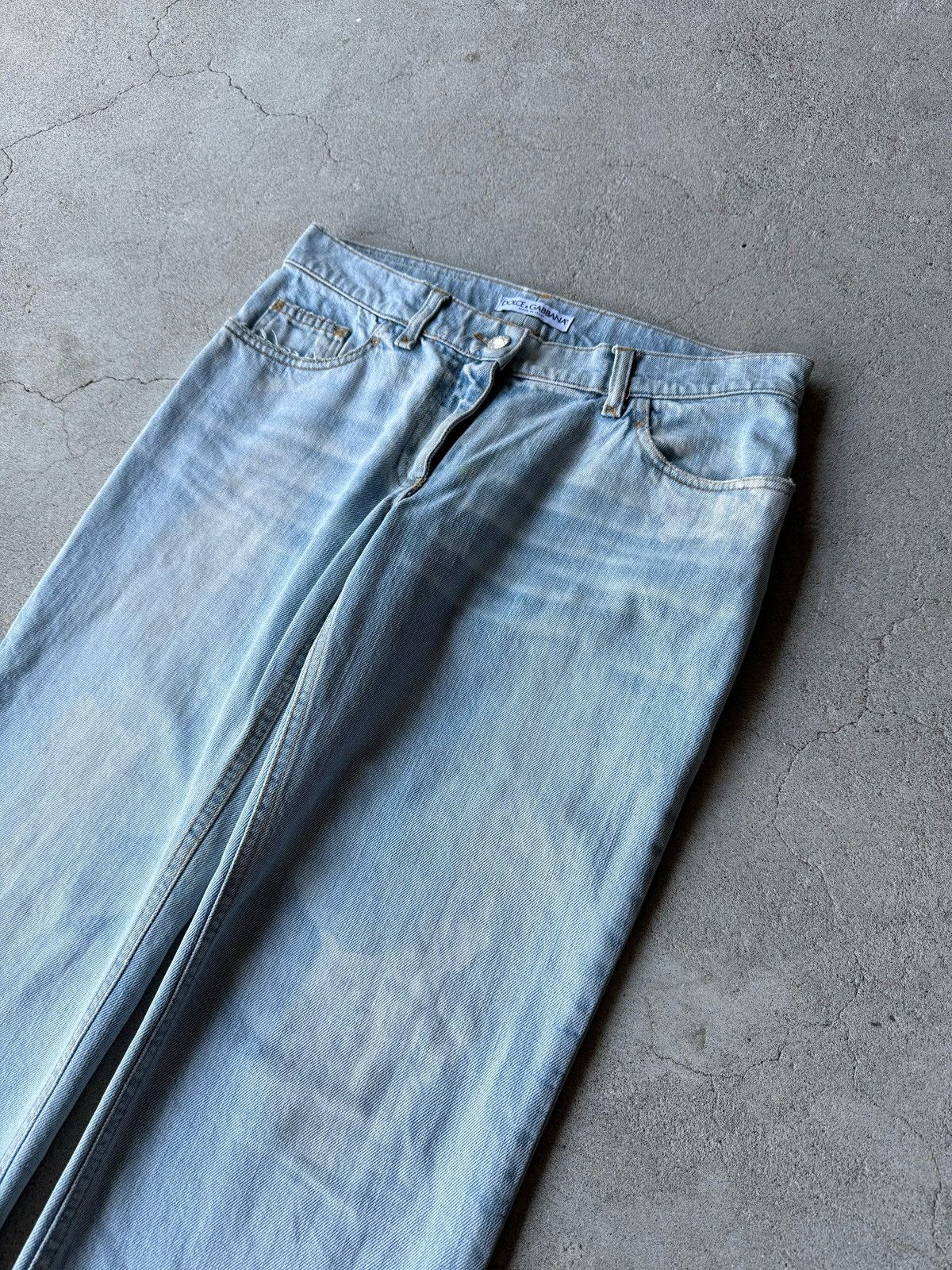 DOLCE&GABBANA Damage Straight Jeans