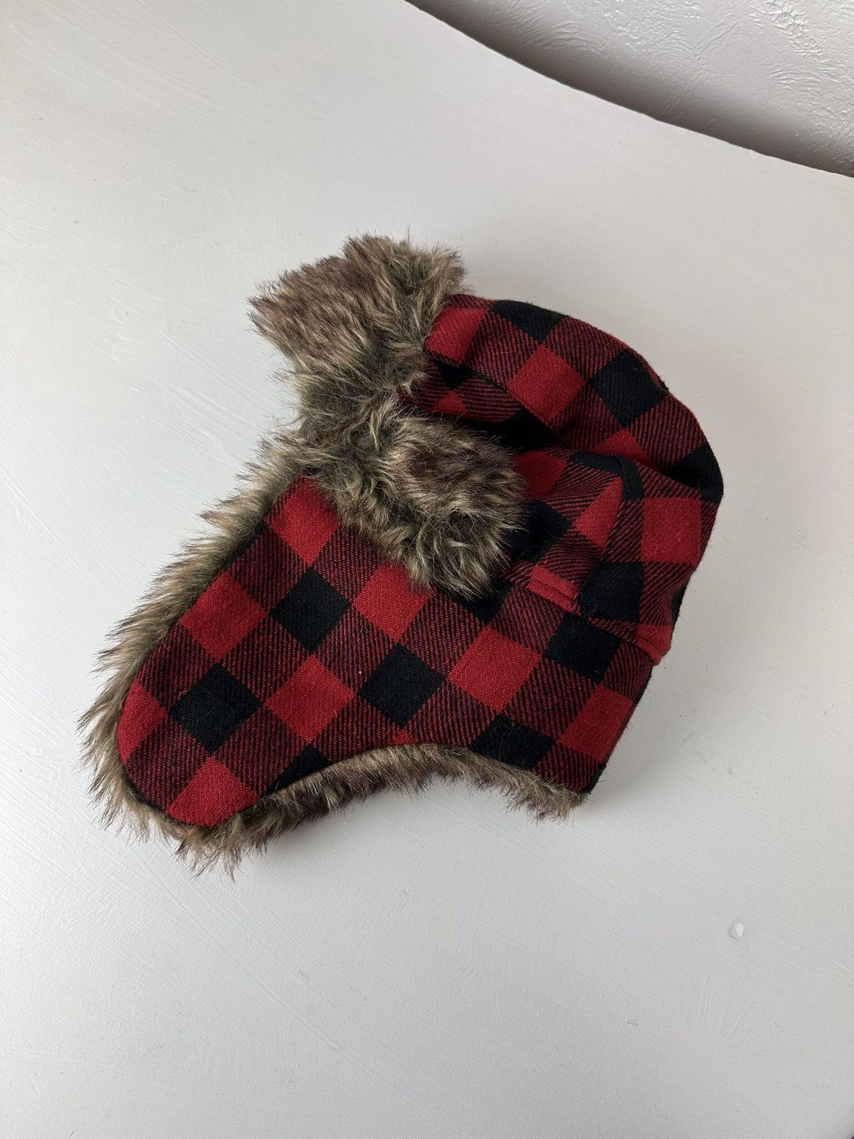 Hysteric Glamour × Vintage Crazy Y2K Mohair Fuzzy Hat Ushanka Punk Huge Size ONE SIZE - 7 Thumbnail