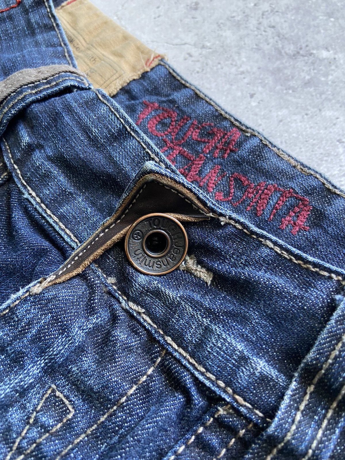 Japanese Brand Tough Jeansmith Japanese Distressed Denim Jeans Size US 34 / EU 50 - 5 Thumbnail