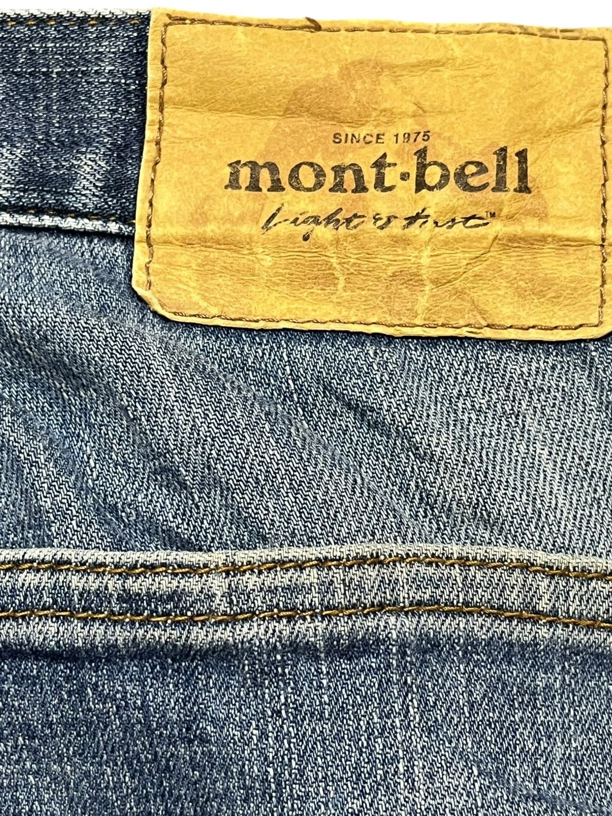 Montbell Vintage Montbell Cargo Carpenter Distressed Denim Size US 33 - 9 Thumbnail