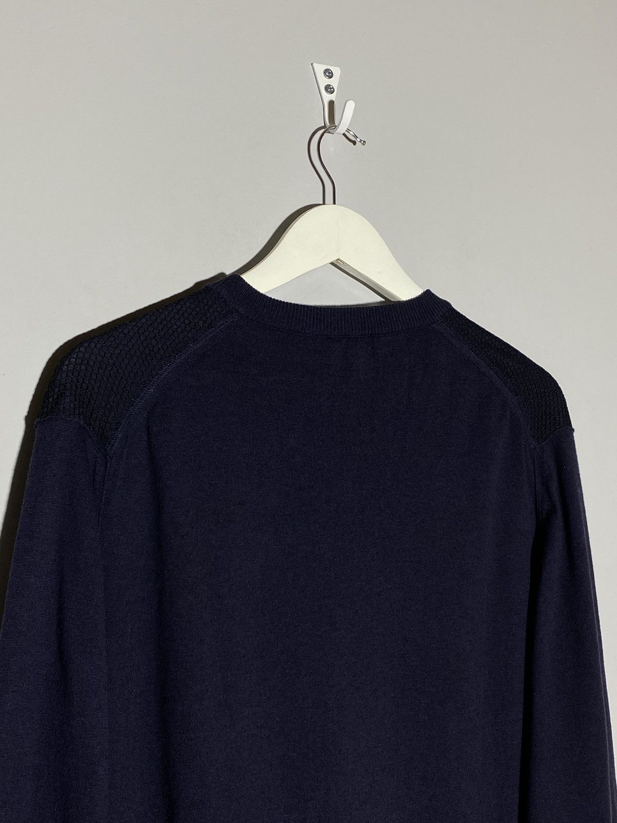 Lanvin Lanvin jumper merinos wool v-neck sweater midnight blue Size US L / EU 52-54 / 3 - 11 Thumbnail