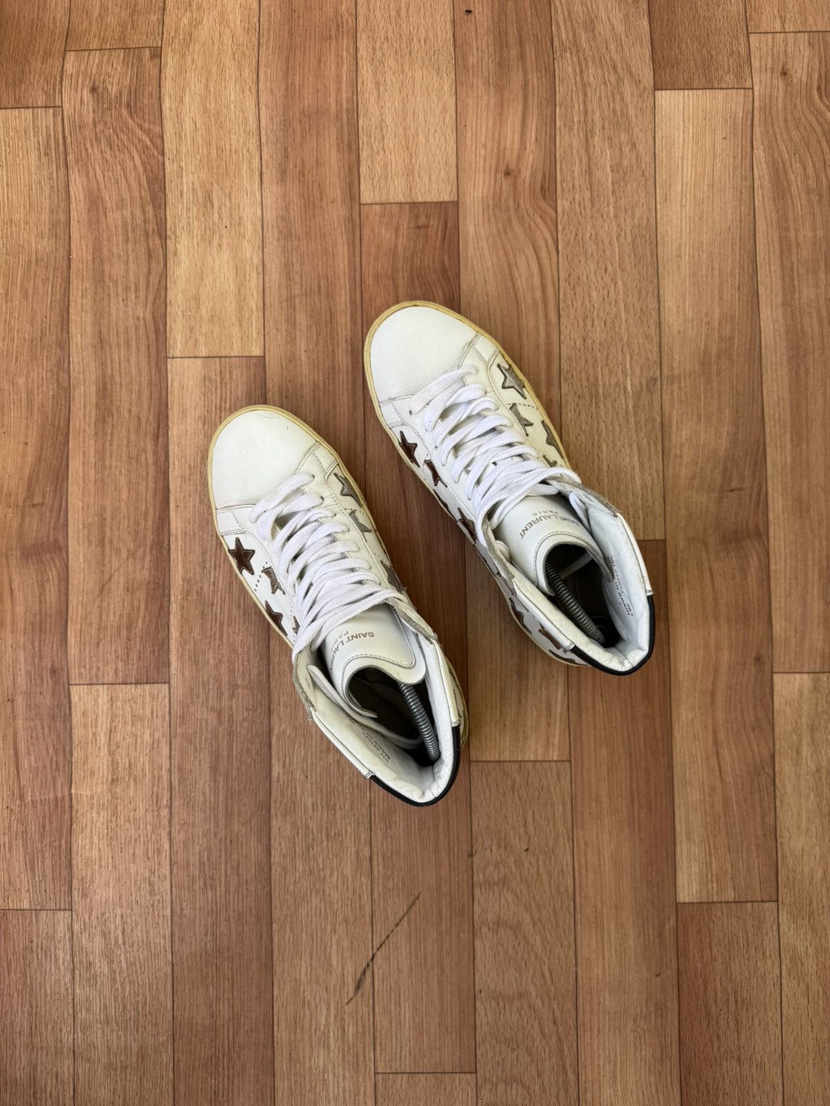 Saint Laurent Paris Saint Laurent hightop sneakers Size US 7 / EU 40 - 6 Thumbnail