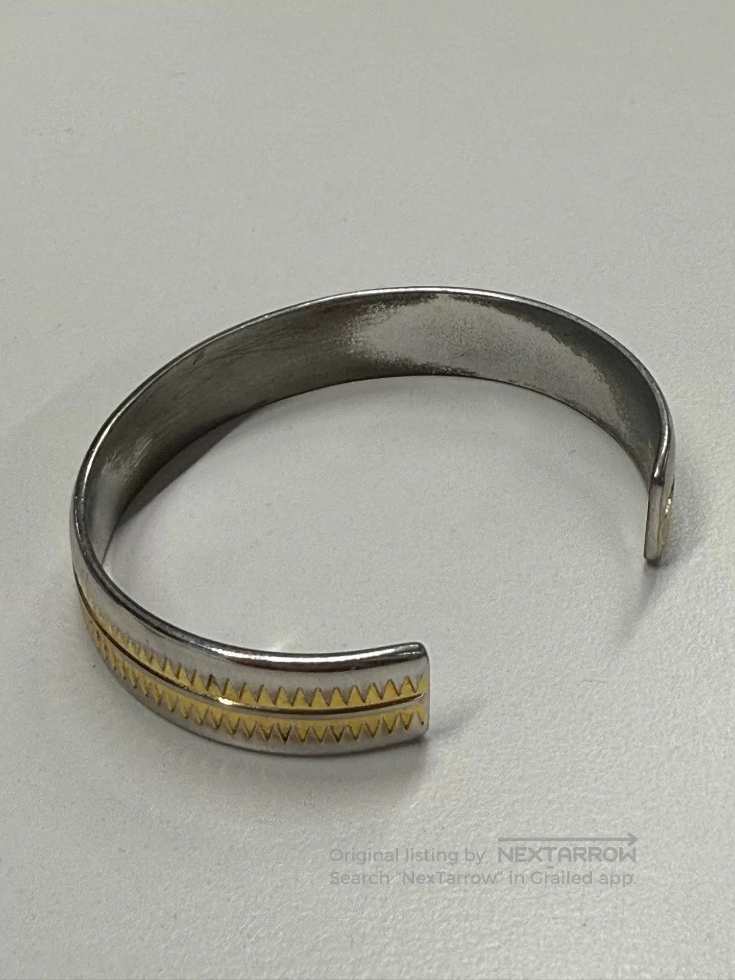 Undercover Undercover Silver Gold Cuff Bracelet. Size ONE SIZE - 2 Thumbnail