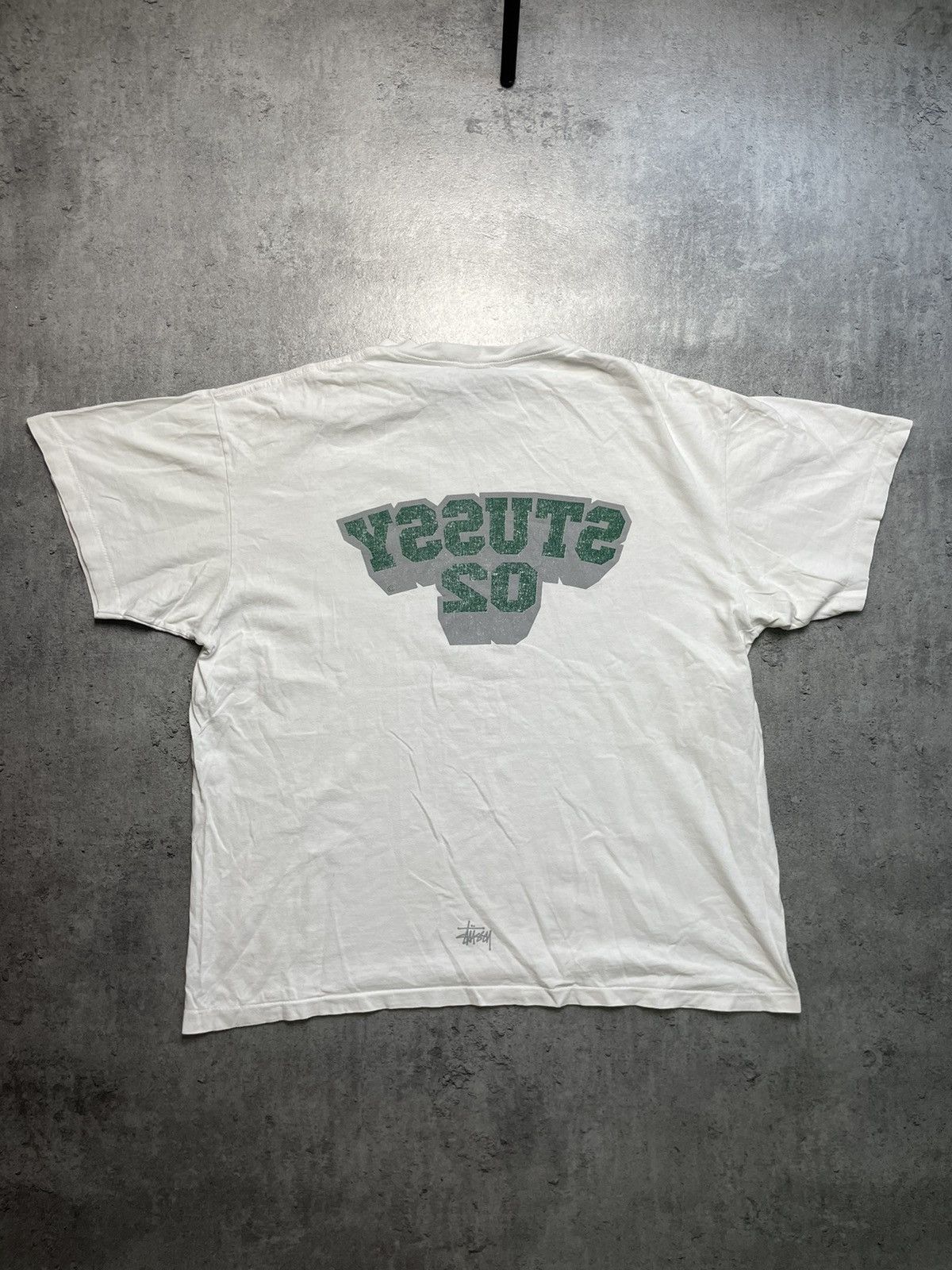 Japanese Brand × Stussy × Vintage Stussy white logo tee vintage retro single stitch oversize Size US XL / EU 56 / 4 - 6 Thumbnail