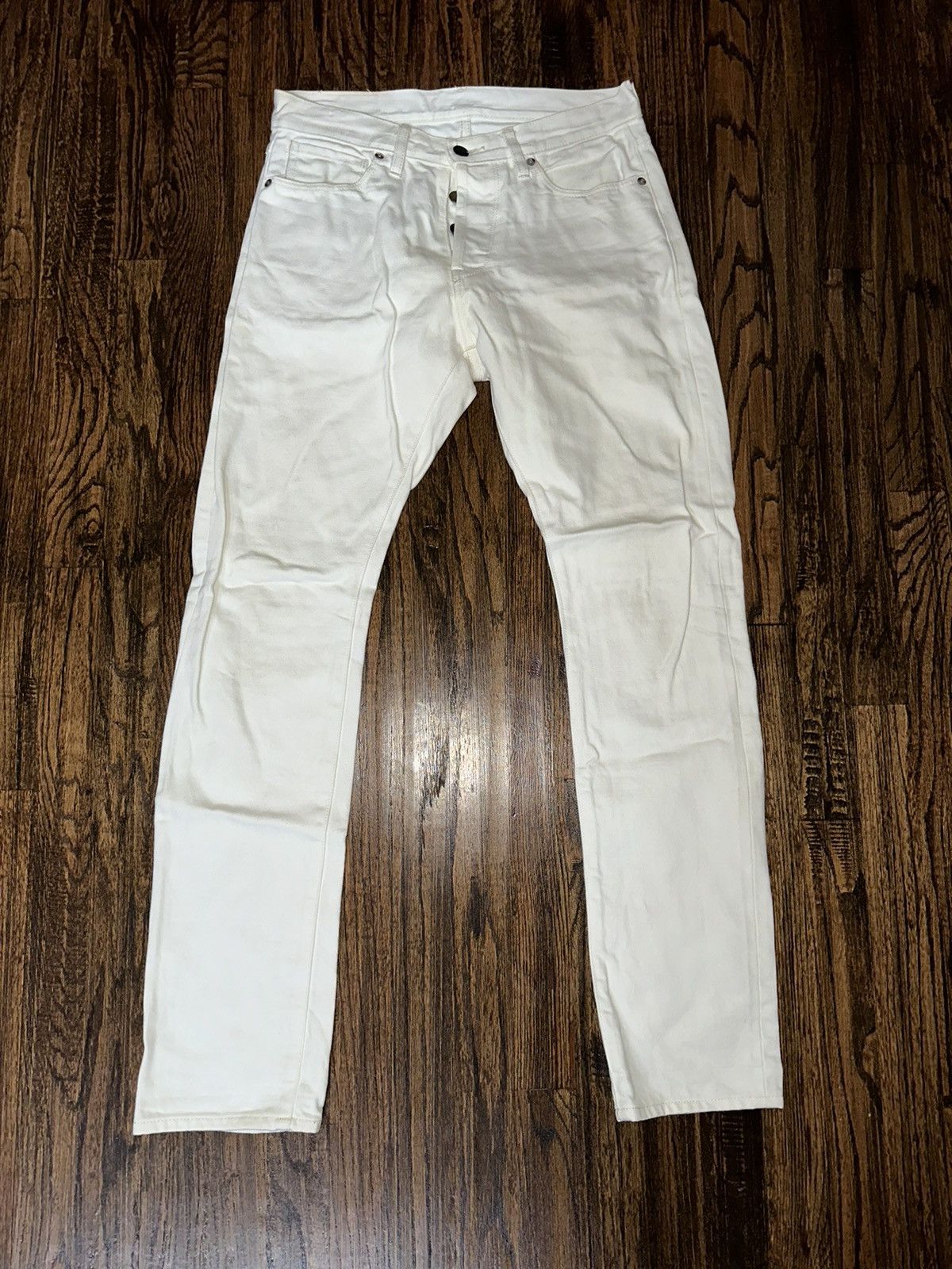 Kith × ONES STROKE KITH x Ones Stroke Tokyo Selvedge Denim White Jeans Sz 30 Size US 30 / EU 46 - 6 Thumbnail