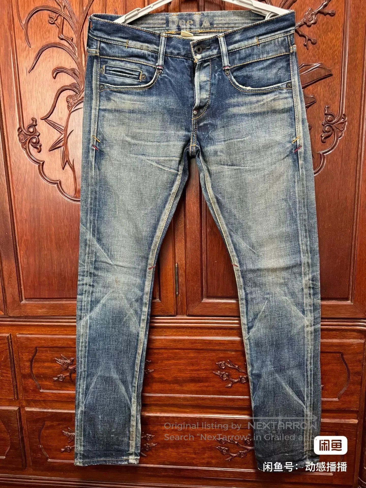 Japanese Brand DEETA Men's Slim Straight Acid Wash Jeans. Size US 30 / EU 46 - 1 Thumbnail