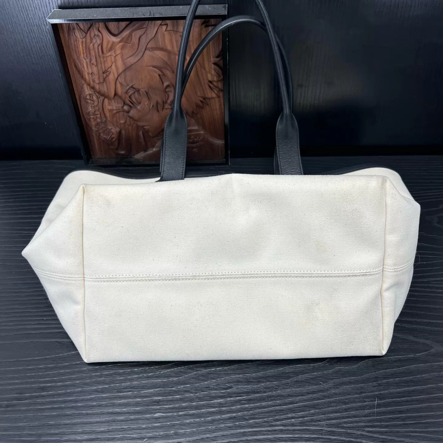 Balenciaga Balenciaga Single-Shoulder Canvas Tote Bag Uncleaned Size ONE SIZE - 9 Thumbnail