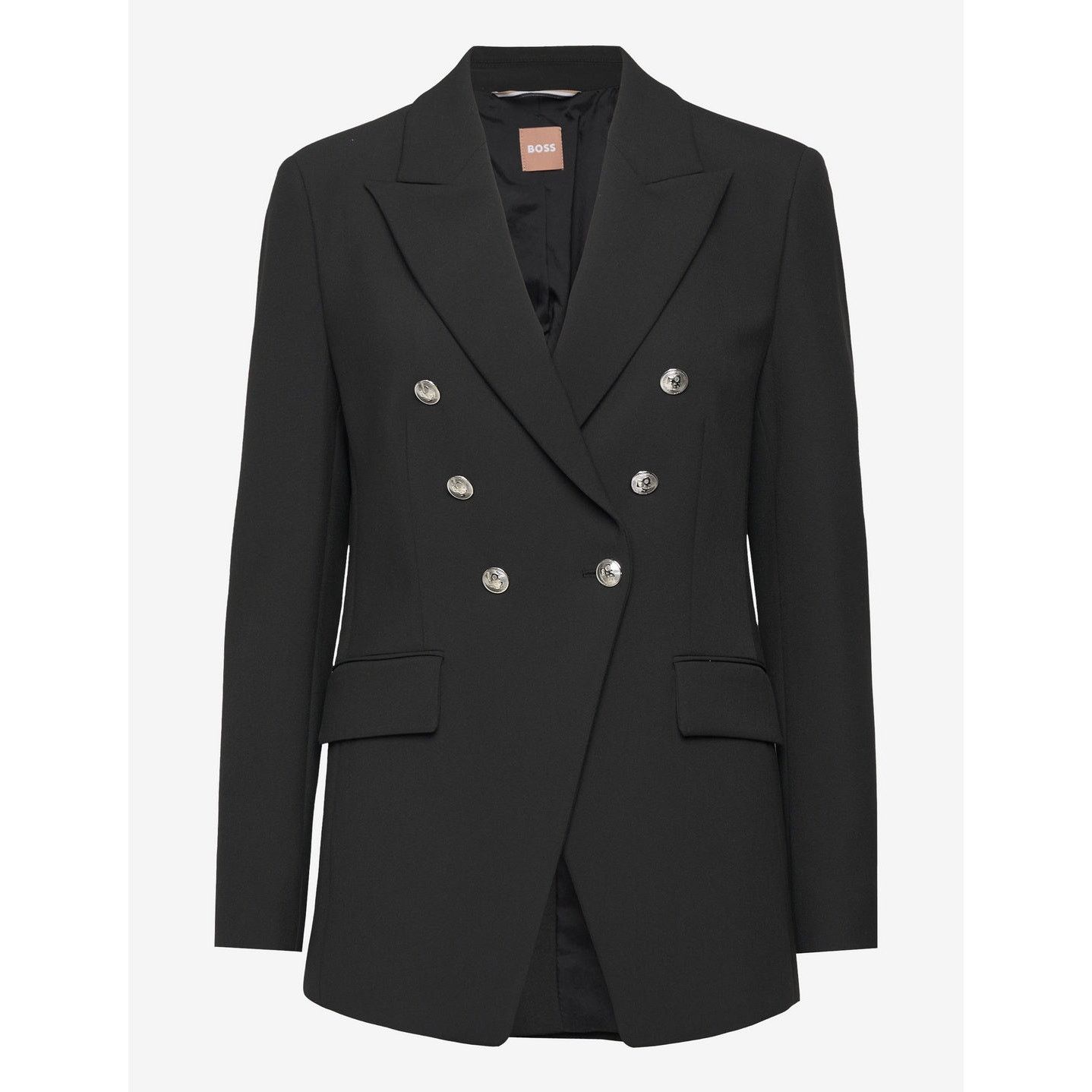 Hugo Boss New BOSS hugo boss Sz 12 Black Double Breasted Blazer Jacket Size XL / US 12-14 / IT 48-50 - 2 Thumbnail