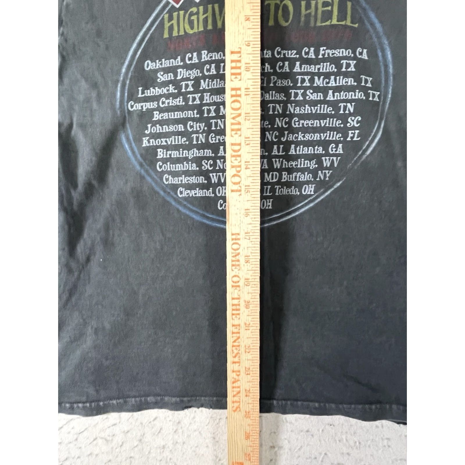 Lucky Brand Lucky Brand AC/DC Highway To Hell T-Shirt Mens M Black Distressed Style Shirt Size US M / EU 48-50 / 2 - 4 Thumbnail