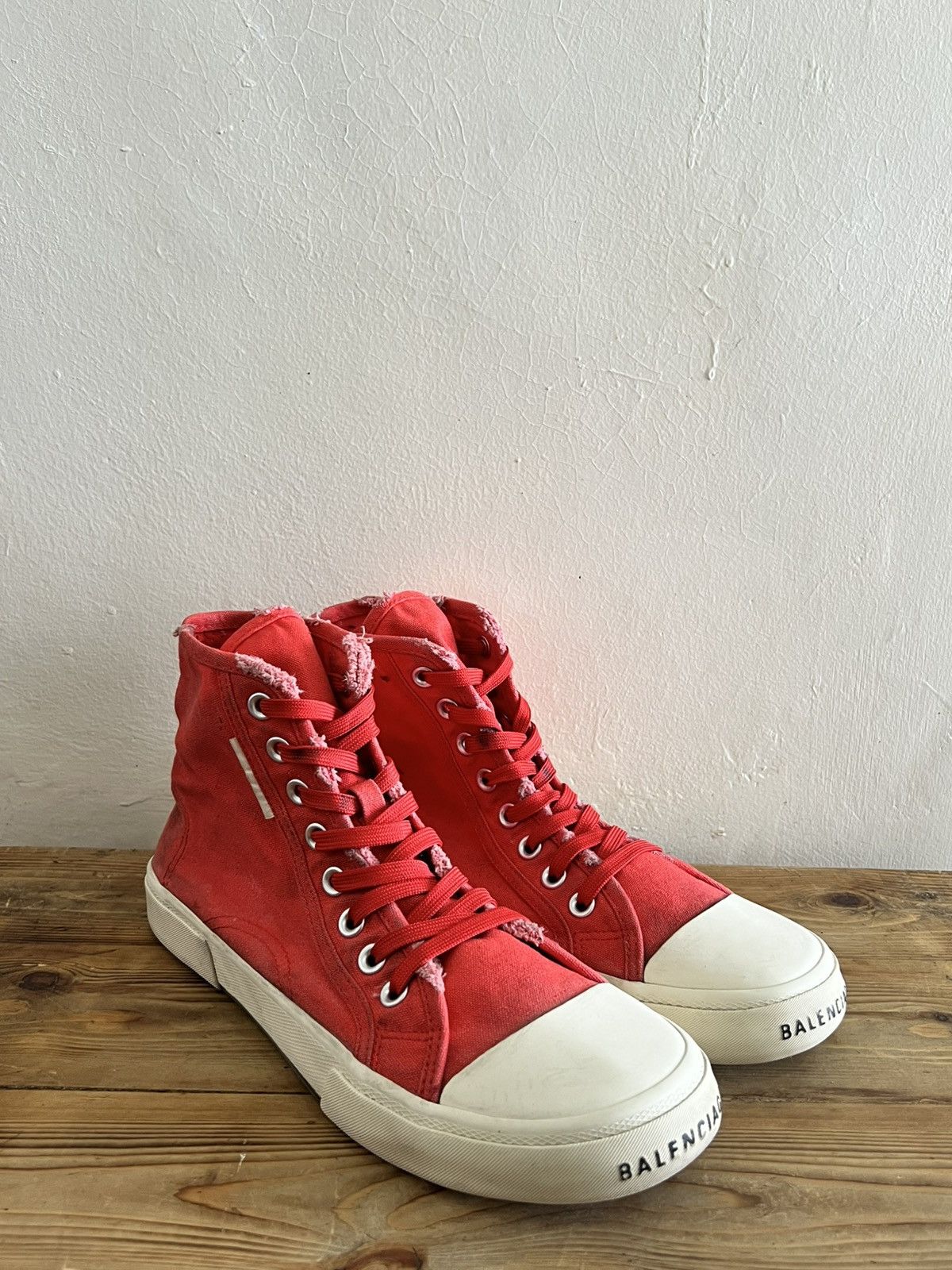 Balenciaga Balenciaga Paris High Top High Vulc Destroyer Fab/ Rub Size US 9 / EU 42 - 3 Thumbnail