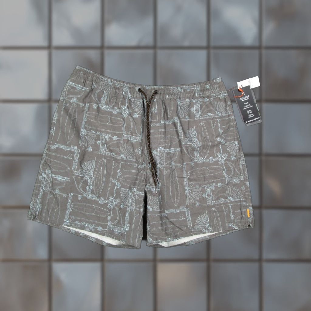 VINTAGE Quiksilver Waterman Mens Shorts Large Gray Longboard Volley 6