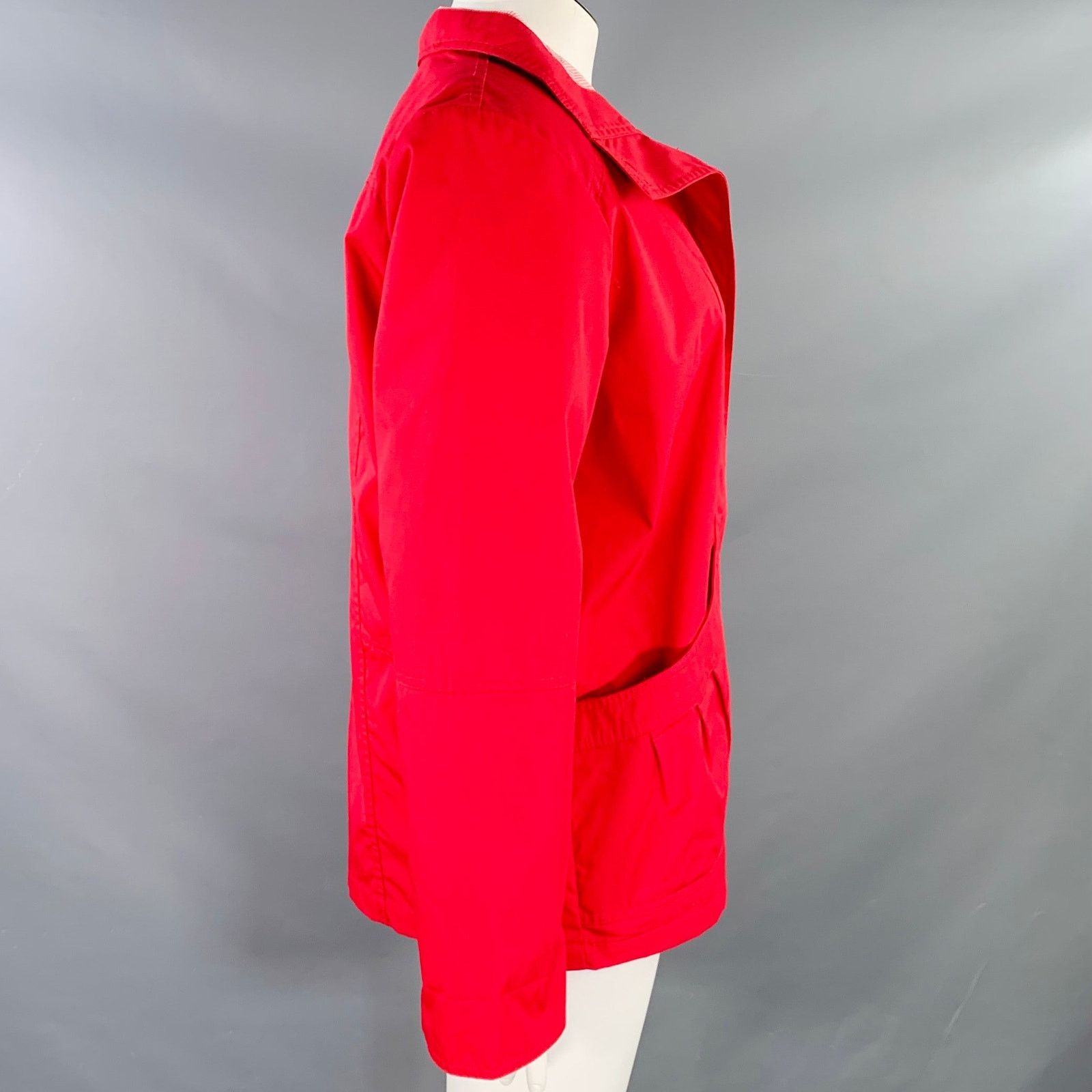 Mackintosh MACKINTOSH Size L Red Polyester Cotton Large Pockets Jacket Size L / US 10 / IT 46 - 2 Thumbnail