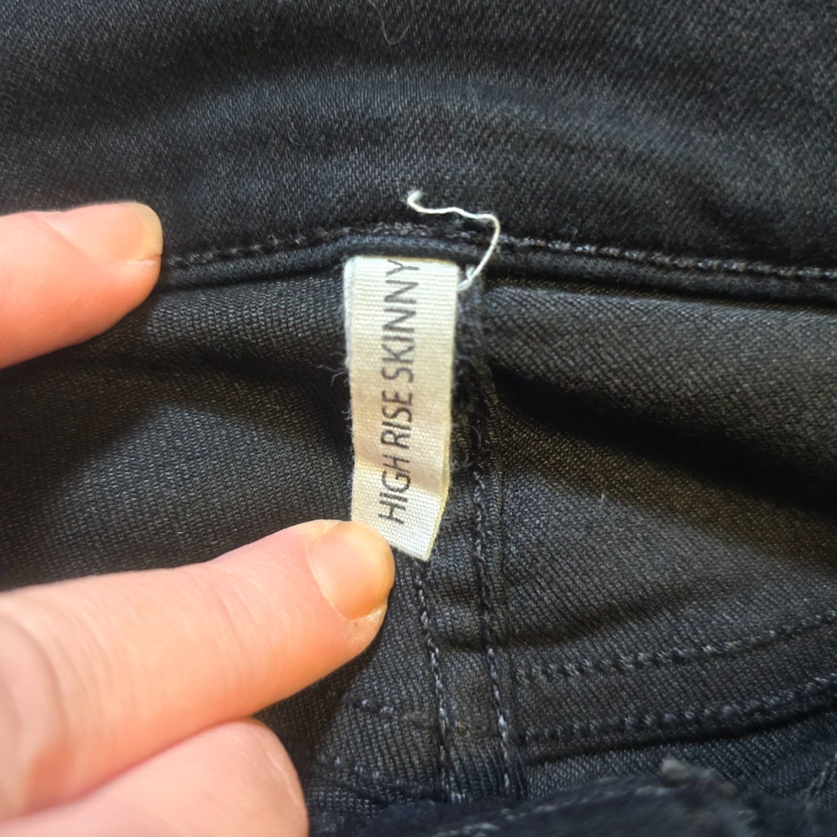 Rag & Bone Rag & Bone Jeans Womens Size 24 Black Waxed Coated Skinny Stretch Casual Basic Denim 5-Pocket Womens Jeans Slim, Regular Rise 27in Inseam Vintage: No Size 42" / US 20 - 4 Thumbnail