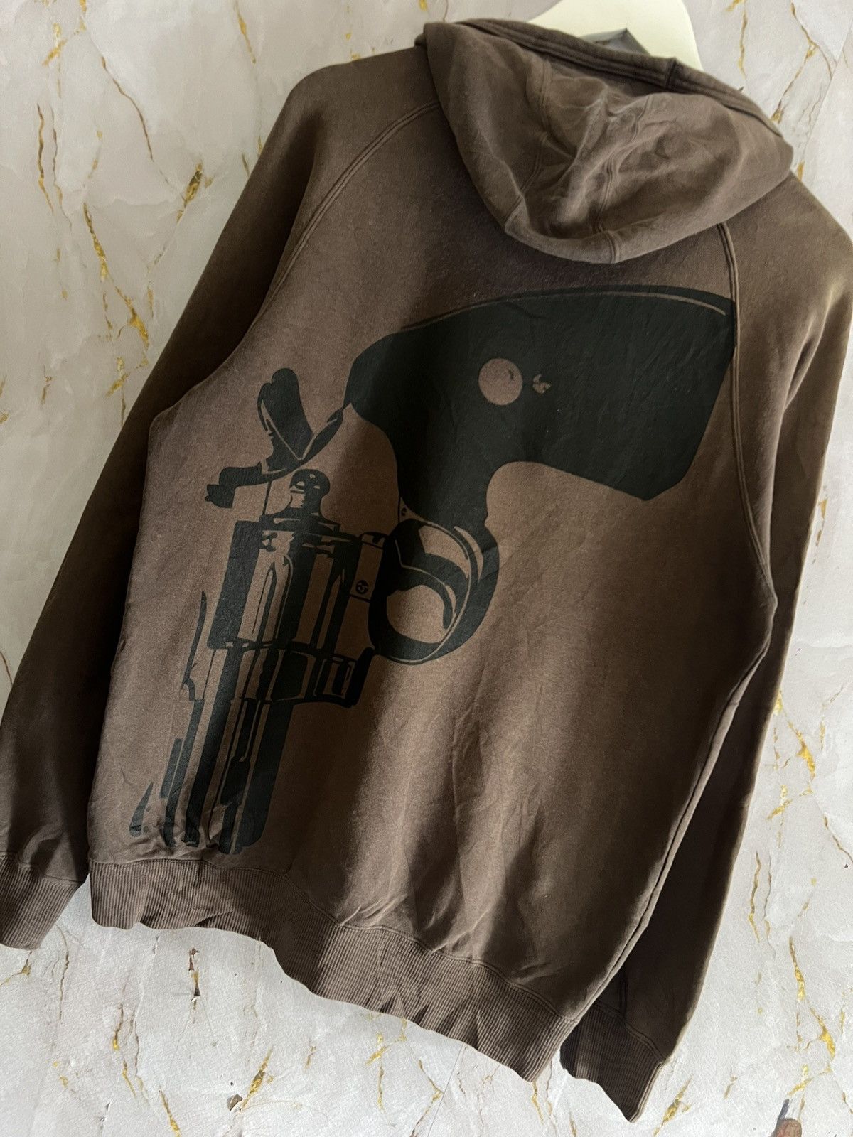 Japanese Brand 🔥 Beatnik Life Hoodie–Rare Japan Streetwear Gun Print Design Size US L / EU 52-54 / 3 - 6 Thumbnail