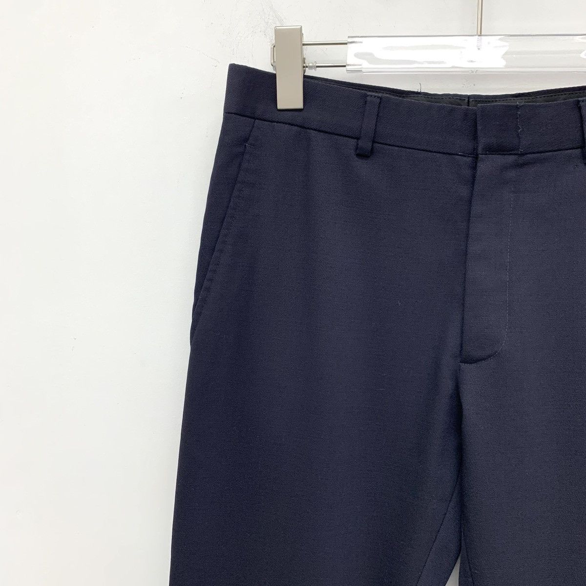Givenchy Givenchy Dark Blue Wool Casual Suit Trousers K26WX Size US 32 / EU 48 - 3 Thumbnail