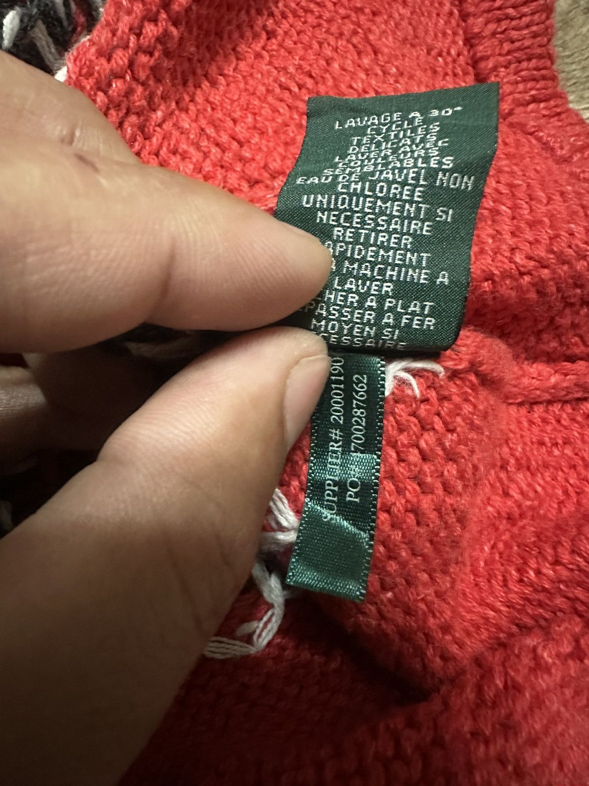 Polo Ralph Lauren × RRL Ralph Lauren Vintage RL Polo Hand Knit Native Southwestern Navajo Sweater Size US L / EU 52-54 / 3 - 7 Thumbnail