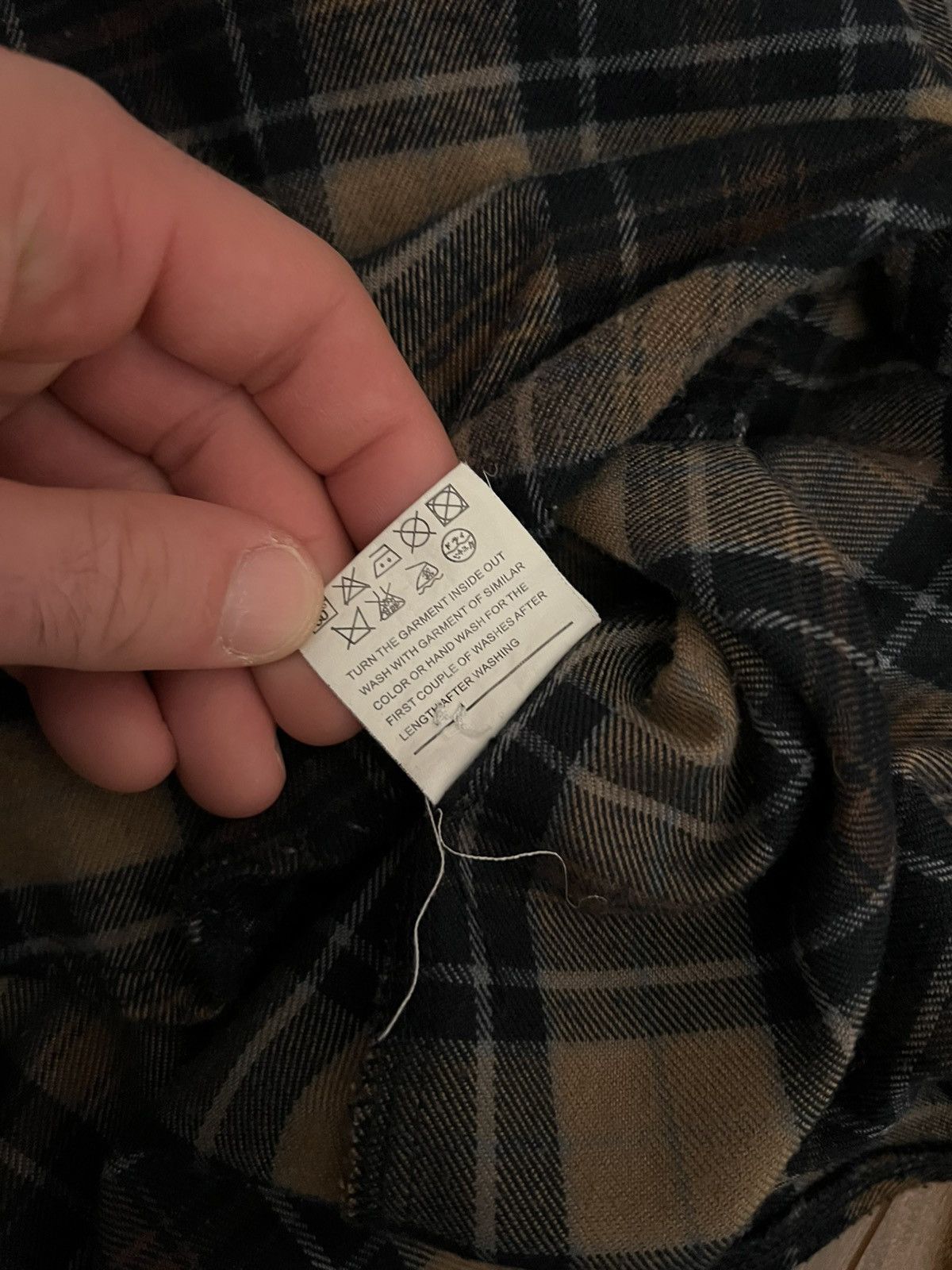 Japanese Brand Moonage Devilment Button Up Flannel Shirt in Brown Mix Size US S / EU 44-46 / 1 - 8 Thumbnail
