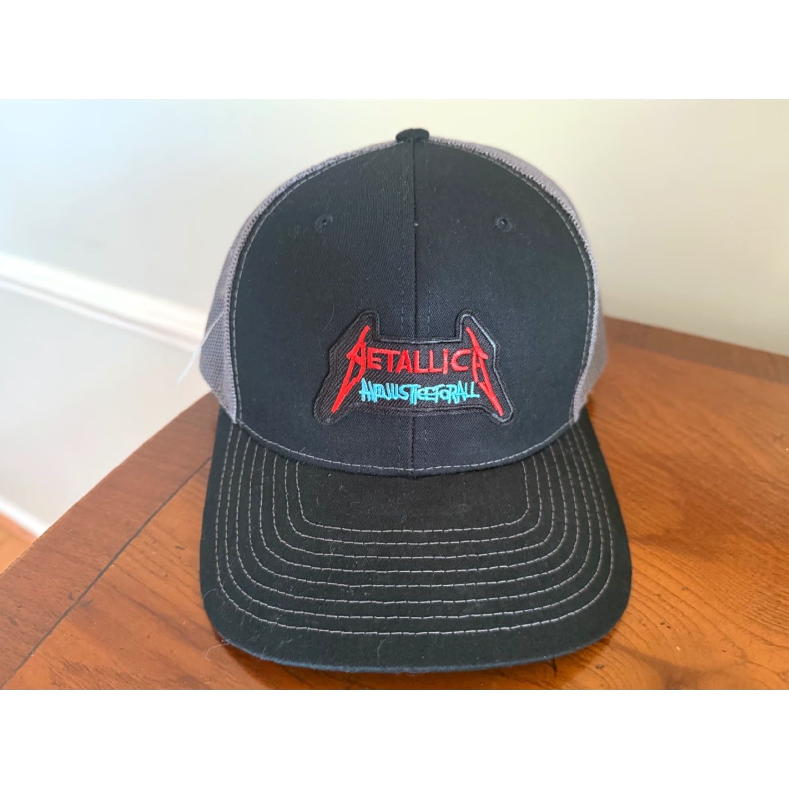 Vintage VINTAGE Metallica And Justice for All Snapback Trucker Baseball Cap One Size NWOT Size ONE SIZE - 2 Thumbnail