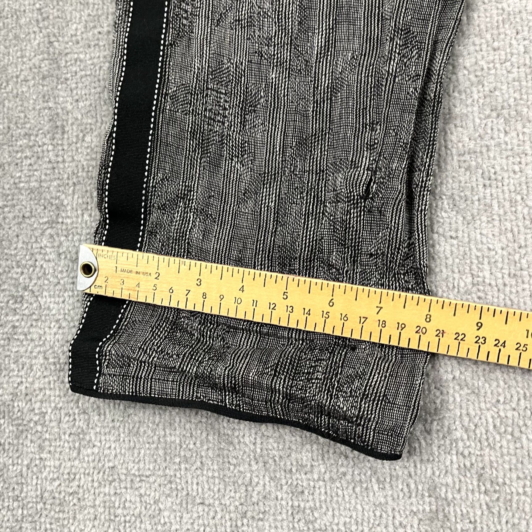 Vintage Beate Heymann Pants Women US 14 Gray Linen Ankle Straight Casual Business Statement Pockets Size 36" / US 14 / IT 50 - 7 Thumbnail