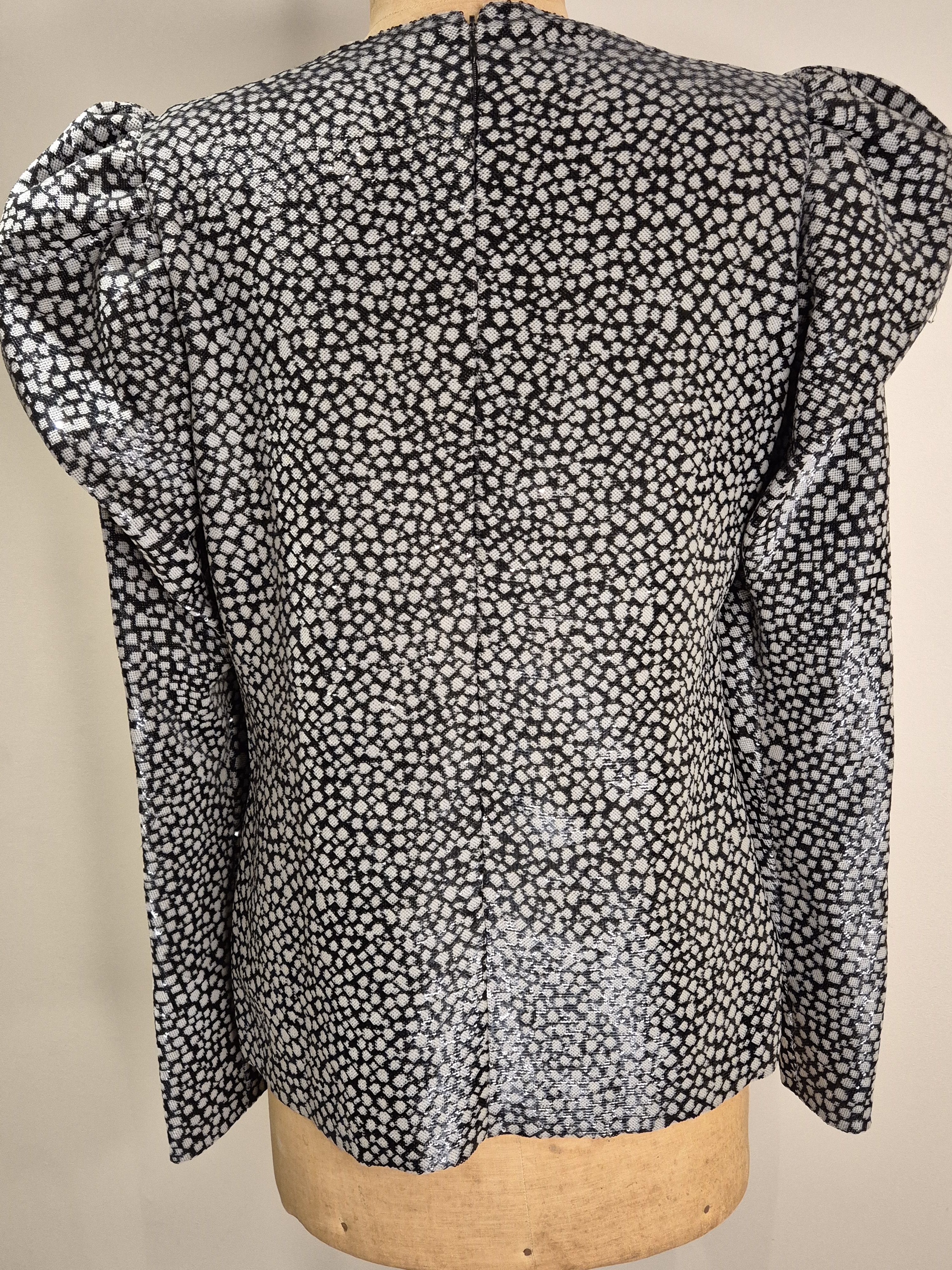 Fendi Fendi microsequinned silk top Size S / US 4 / IT 40 - 2 Thumbnail