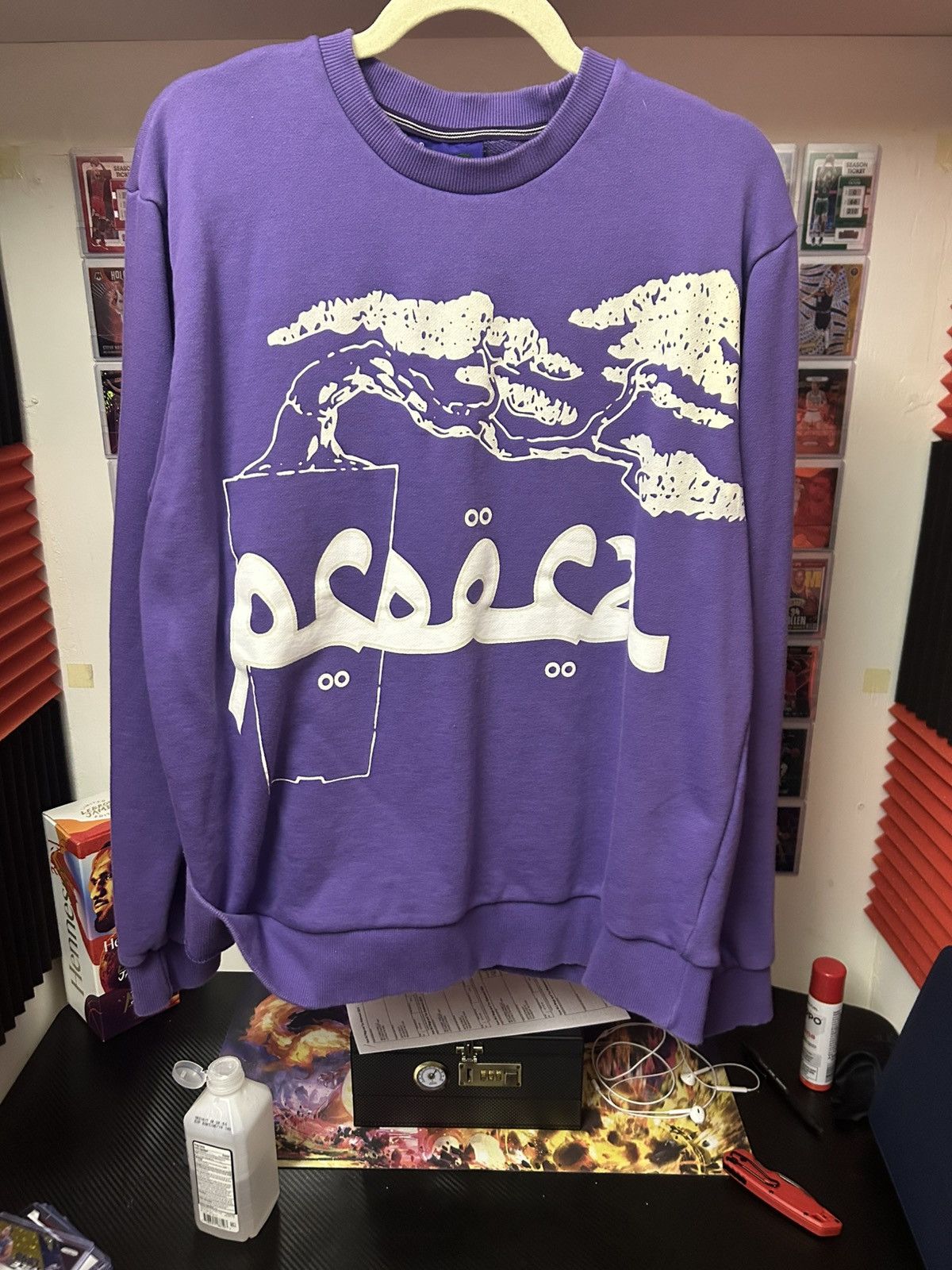 Pro Era Pro Era Joey Badass Growth Purple Crewneck Sweatshirt Size US XL / EU 56 / 4 - 1 Thumbnail