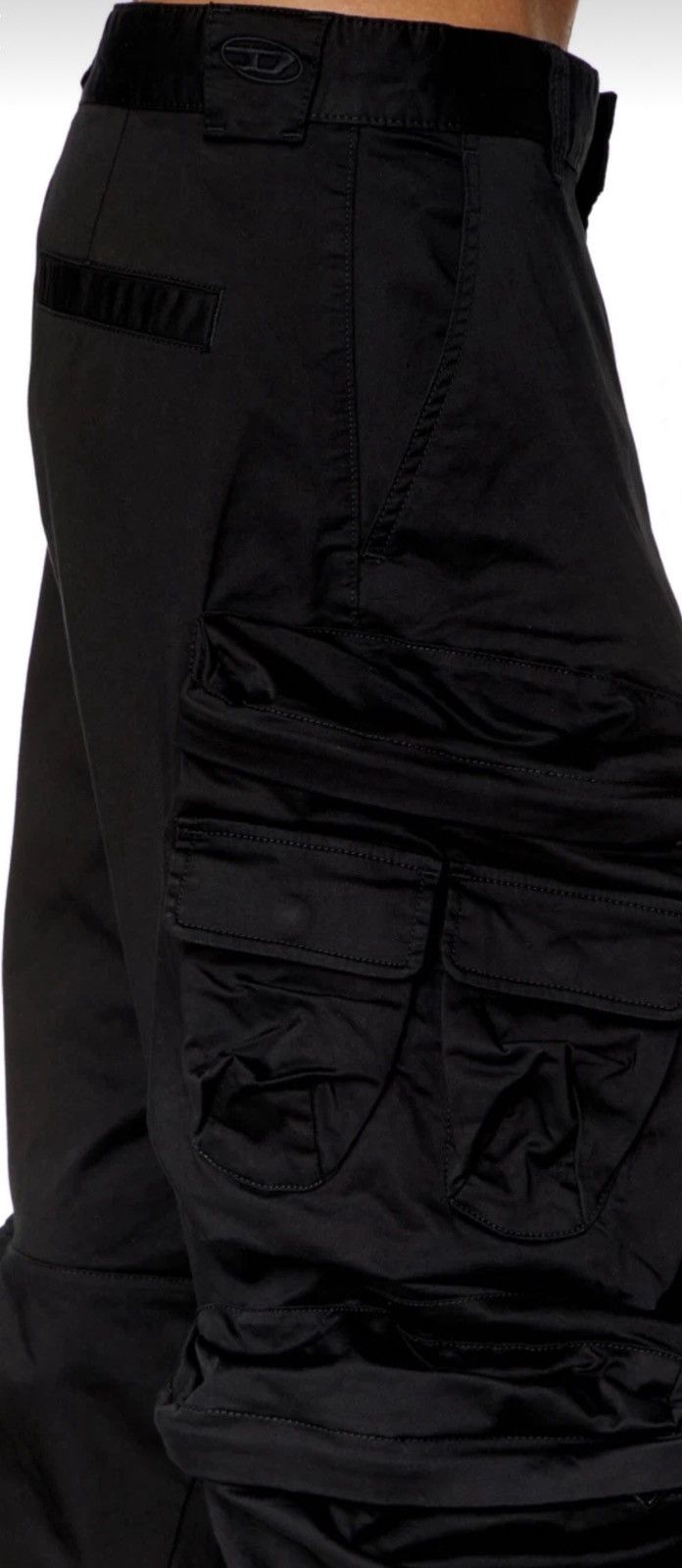 Diesel Diesel P-Huges-New Black Cargo Pants Size US 30 / EU 46 - 3 Thumbnail