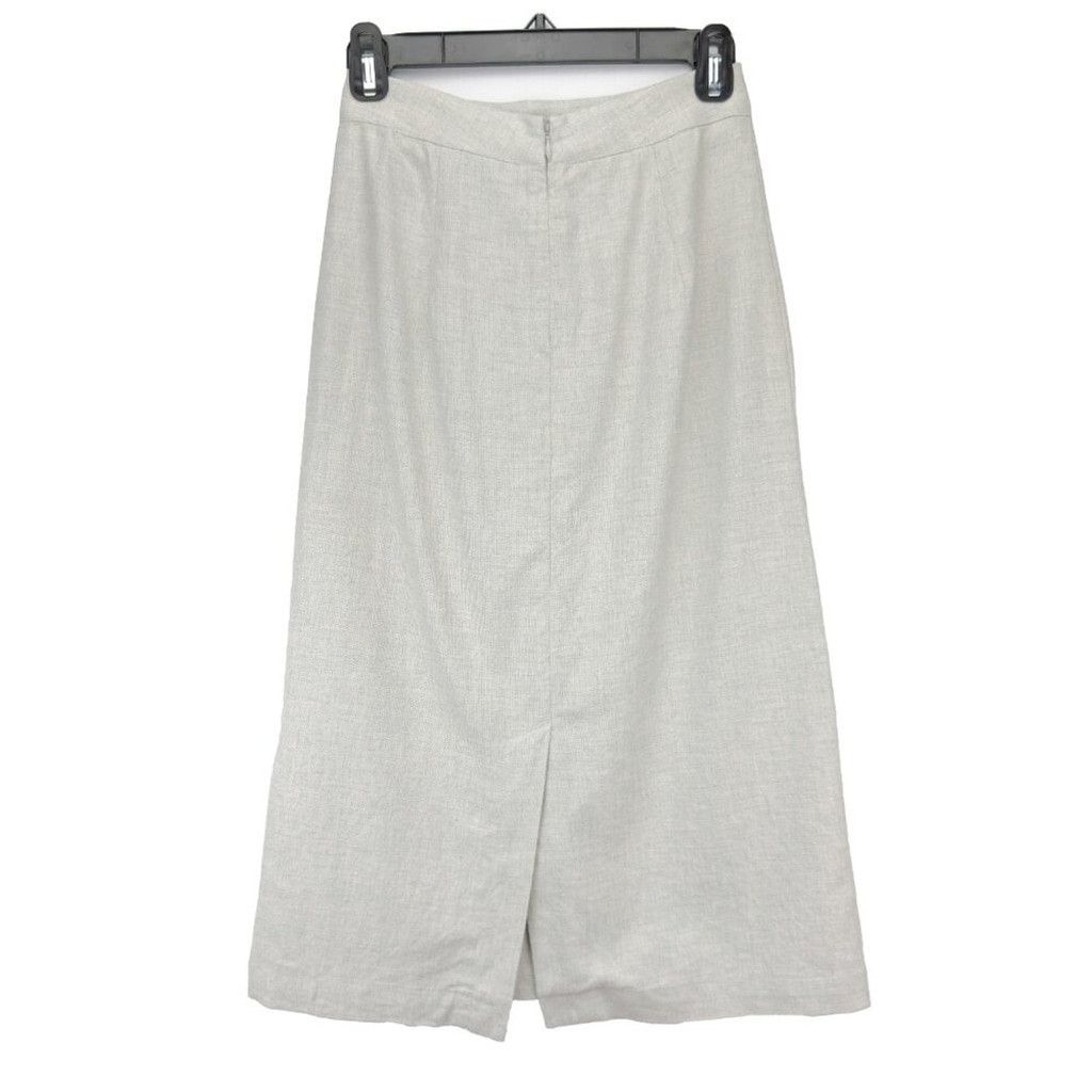 Frank & Oak FRANK & OAK Midi Minimalist Academia Pale Gray Skirt Size XS Size 24" / US 00 / IT 34 - 5 Thumbnail