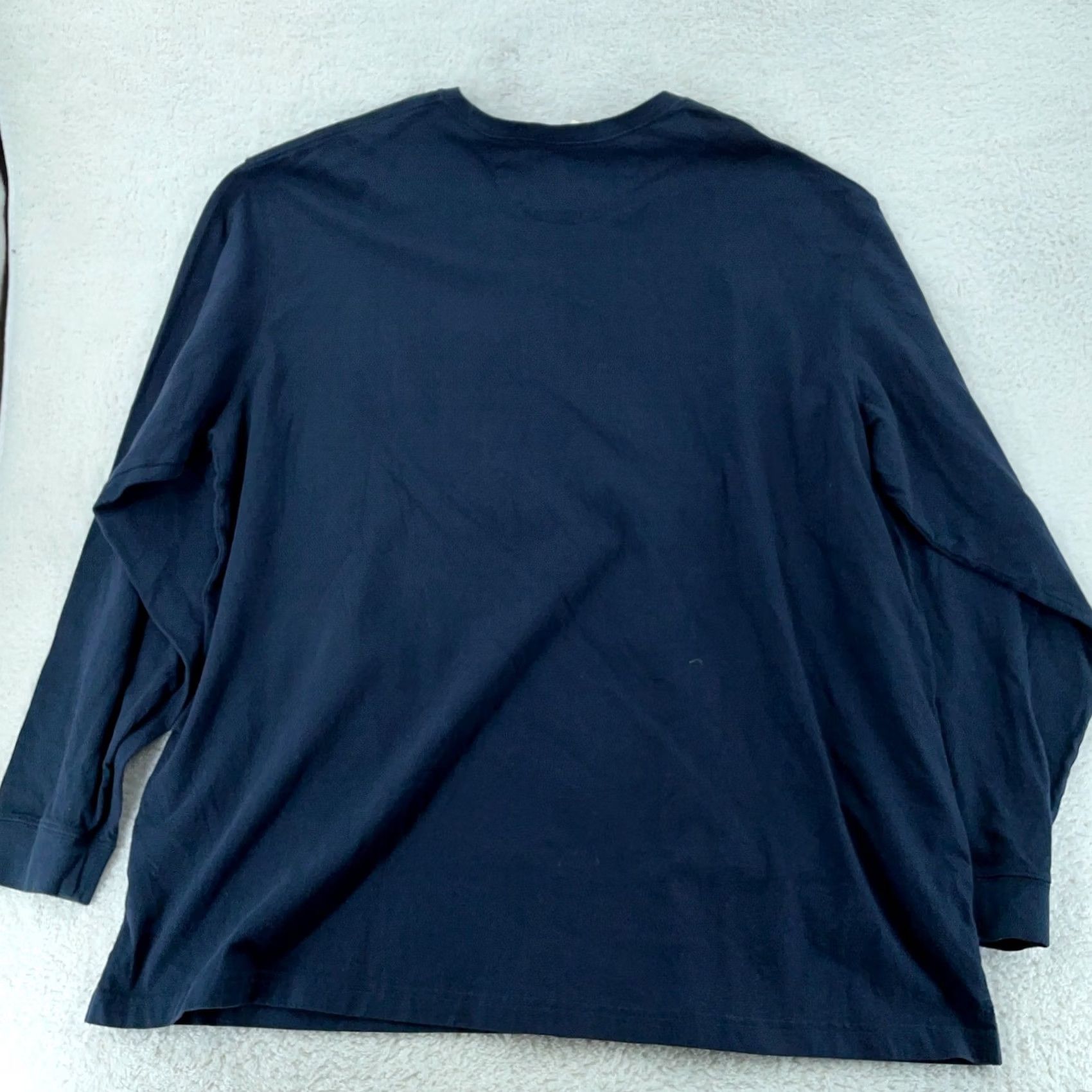 Vintage Duluth Trading L/S Longtail Tee Shirt Mens 3XL Navy Single Pocket Relaxed Fit Size US XXL / EU 58 / 5 - 6 Thumbnail