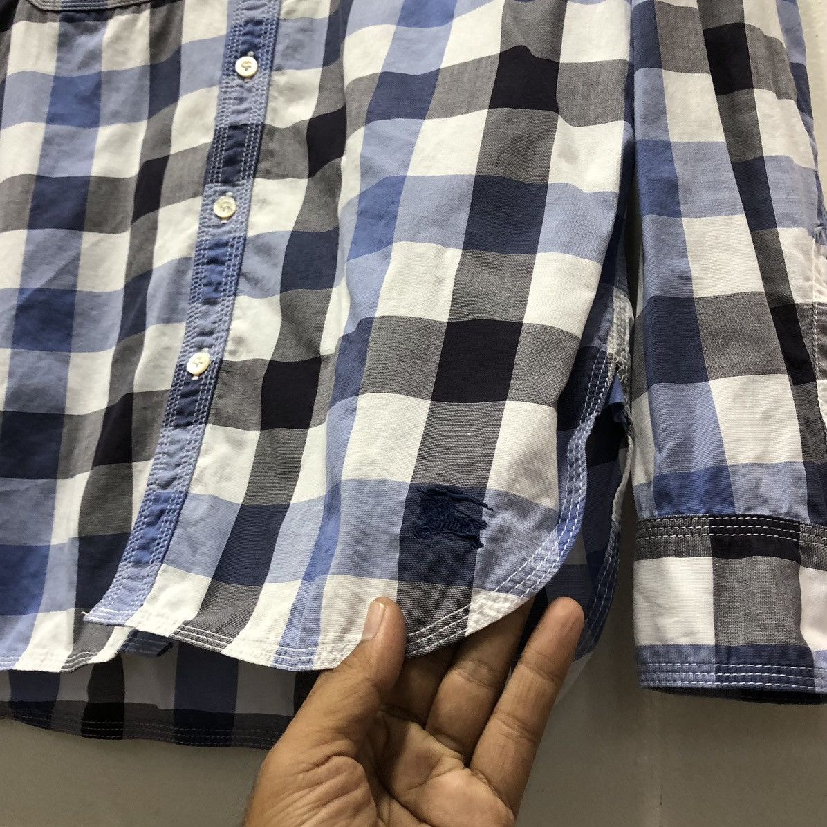 Burberry Authentic Burberry London Checkered Long Sleeve Shirt Size US M / EU 48-50 / 2 - 8 Thumbnail