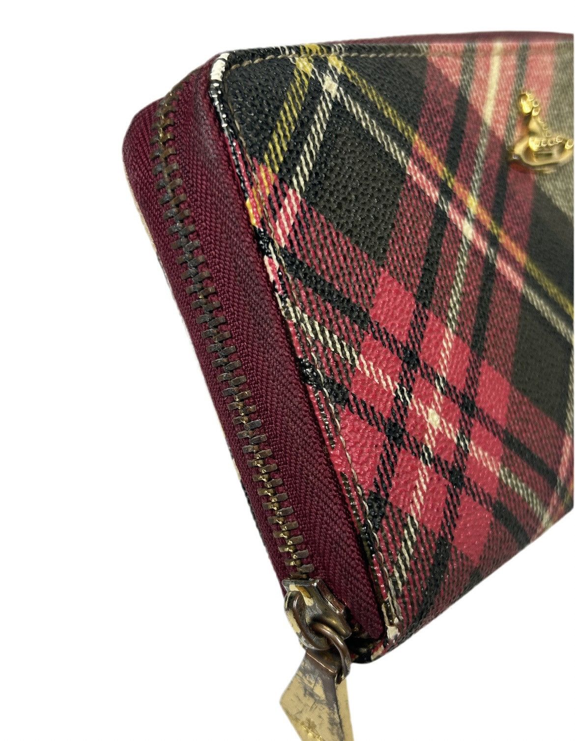 Vivienne Westwood Tartan Orb Zippy Wallet Size ONE SIZE - 7 Thumbnail