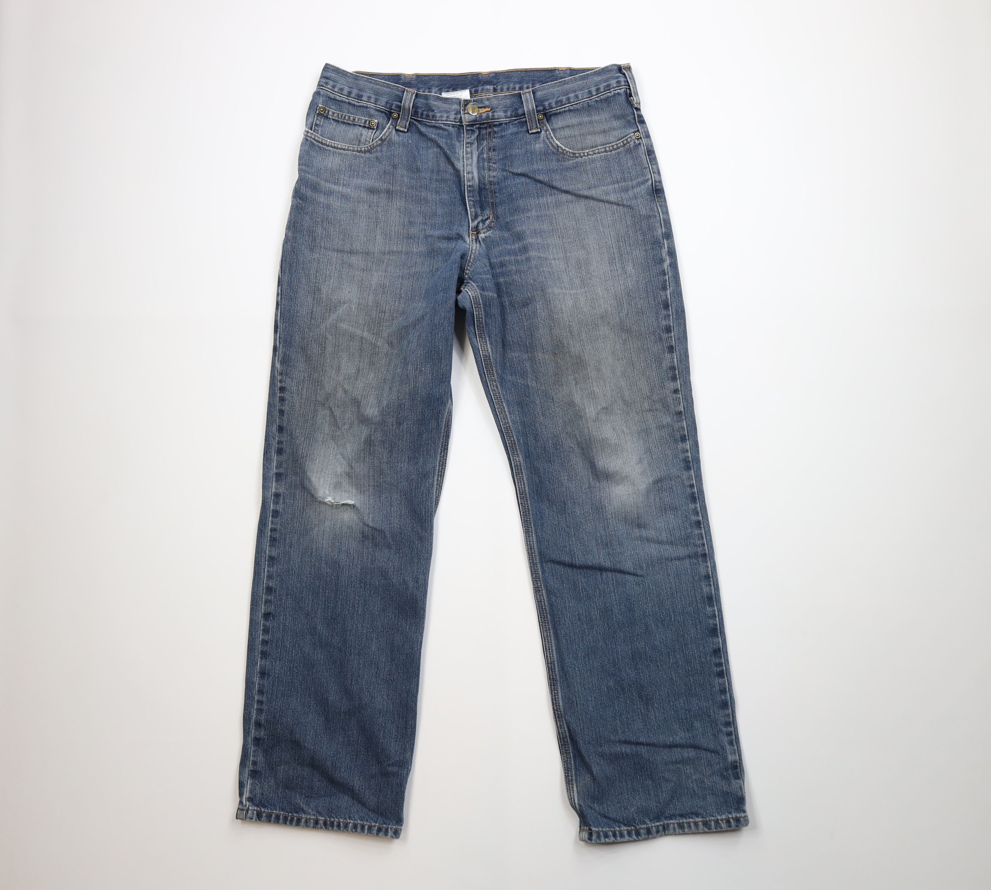 Carhartt Vintage Y2K Carhartt Relaxed Fit Wide Leg Denim Jeans Blue Size US 36 / EU 52 - 1 Thumbnail