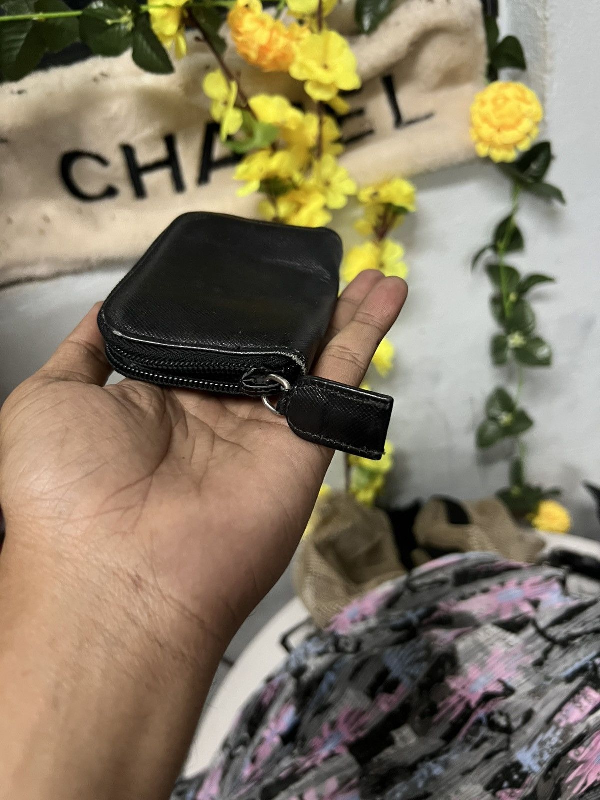 Prada Prada coin leather Black Wallet Size ONE SIZE - 3 Thumbnail
