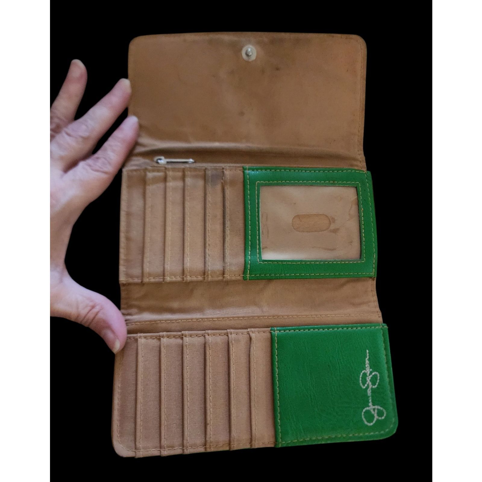 Jessica Simpson Vintage Jessica Simpson green leather wallet Size ONE SIZE - 4 Thumbnail