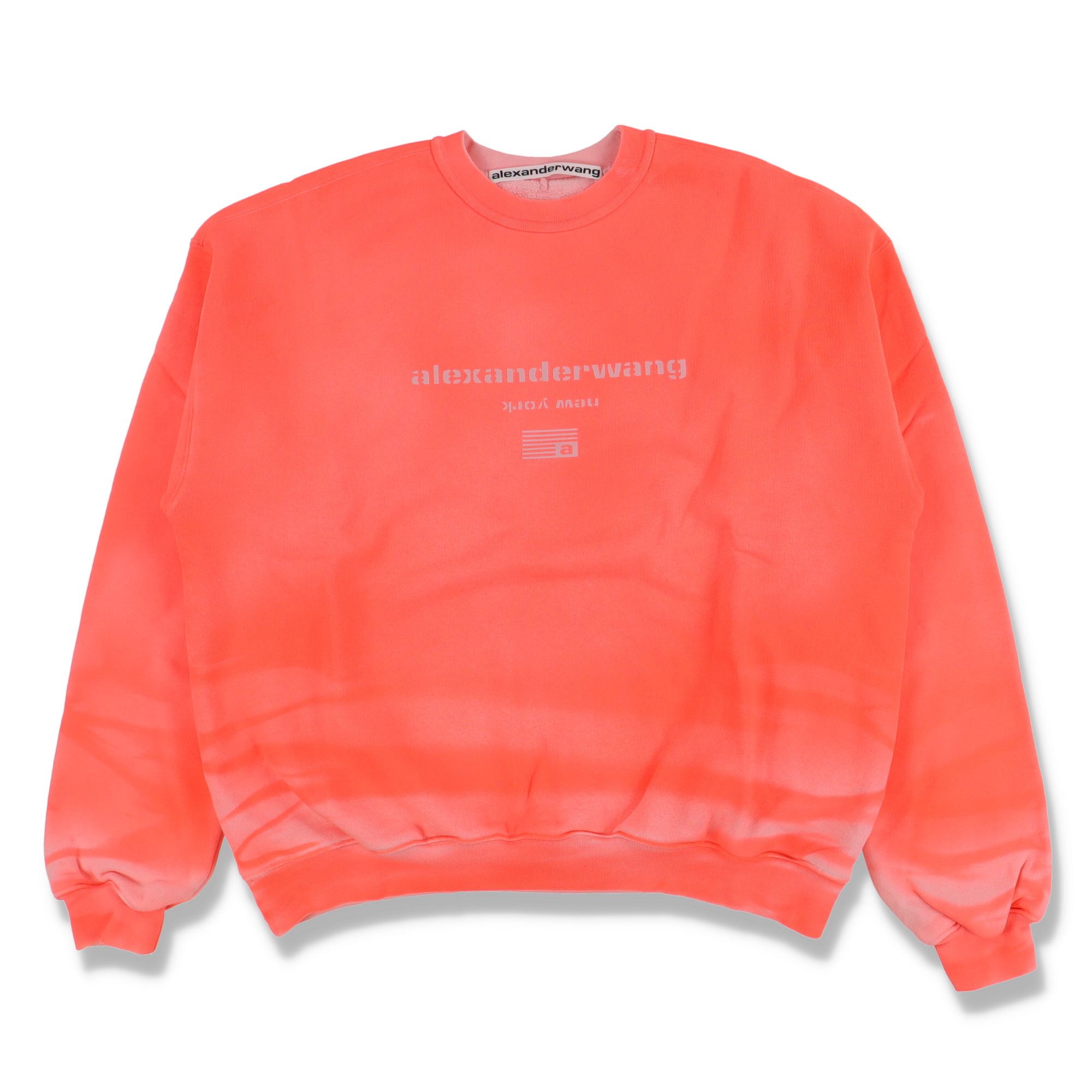 Alexander Wang Pink Tie Dye Oversized Logo Sweatshirt Size US XXS / EU 40 - 1 Thumbnail