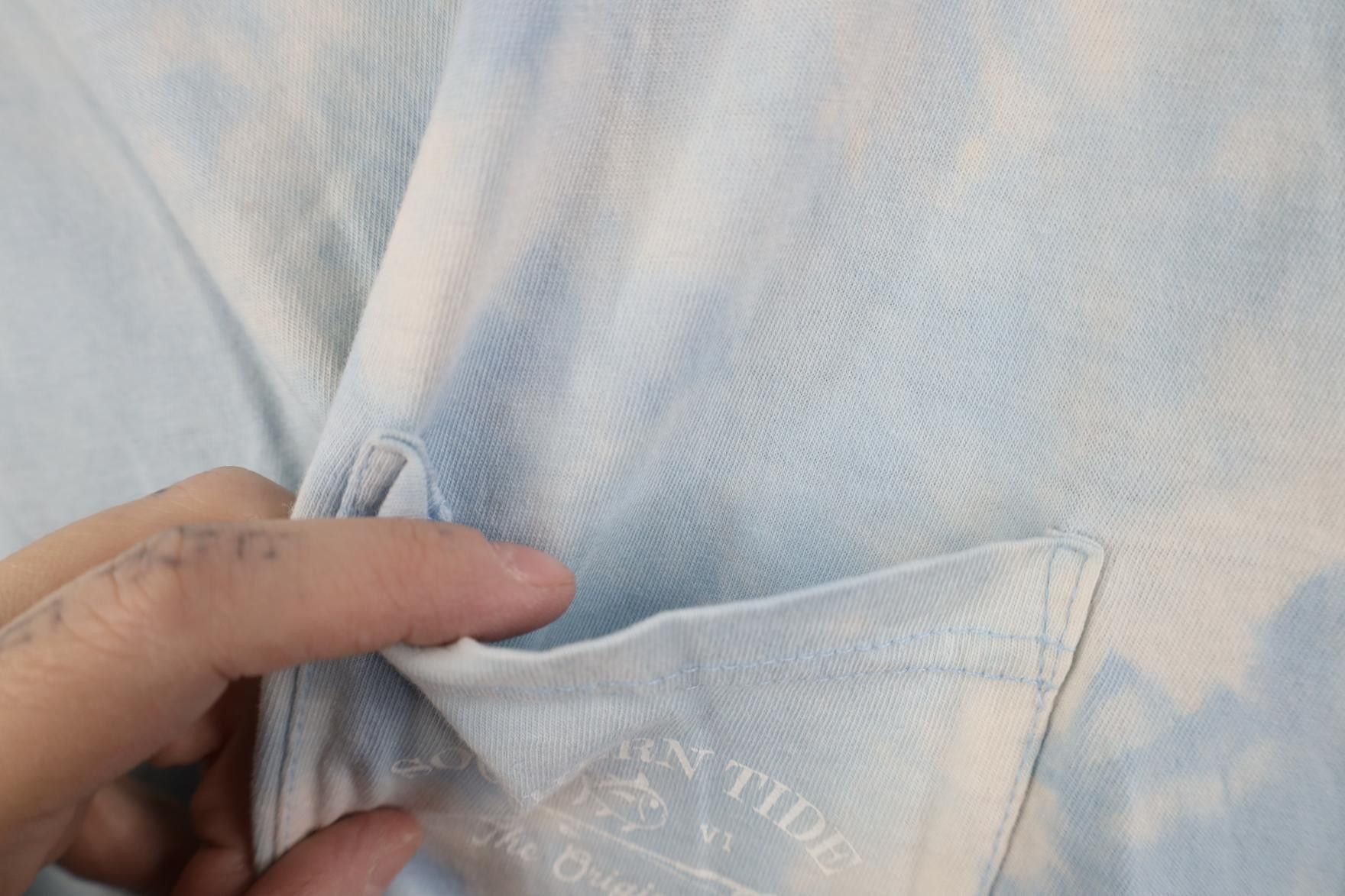 Southern Tide Southern Tide Acid Wash Fishing Long Sleeve Pocket T-Shirt Size US XL / EU 56 / 4 - 5 Thumbnail