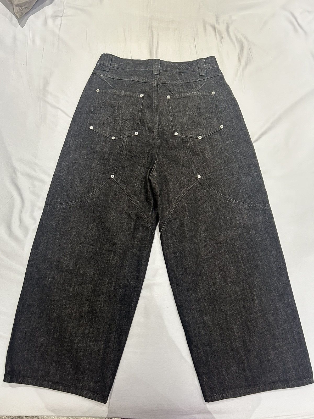 Trendt Vision Trendtvision Raw Baggy Denim Jeans Black Size US 32 / EU 48 - 2 Thumbnail