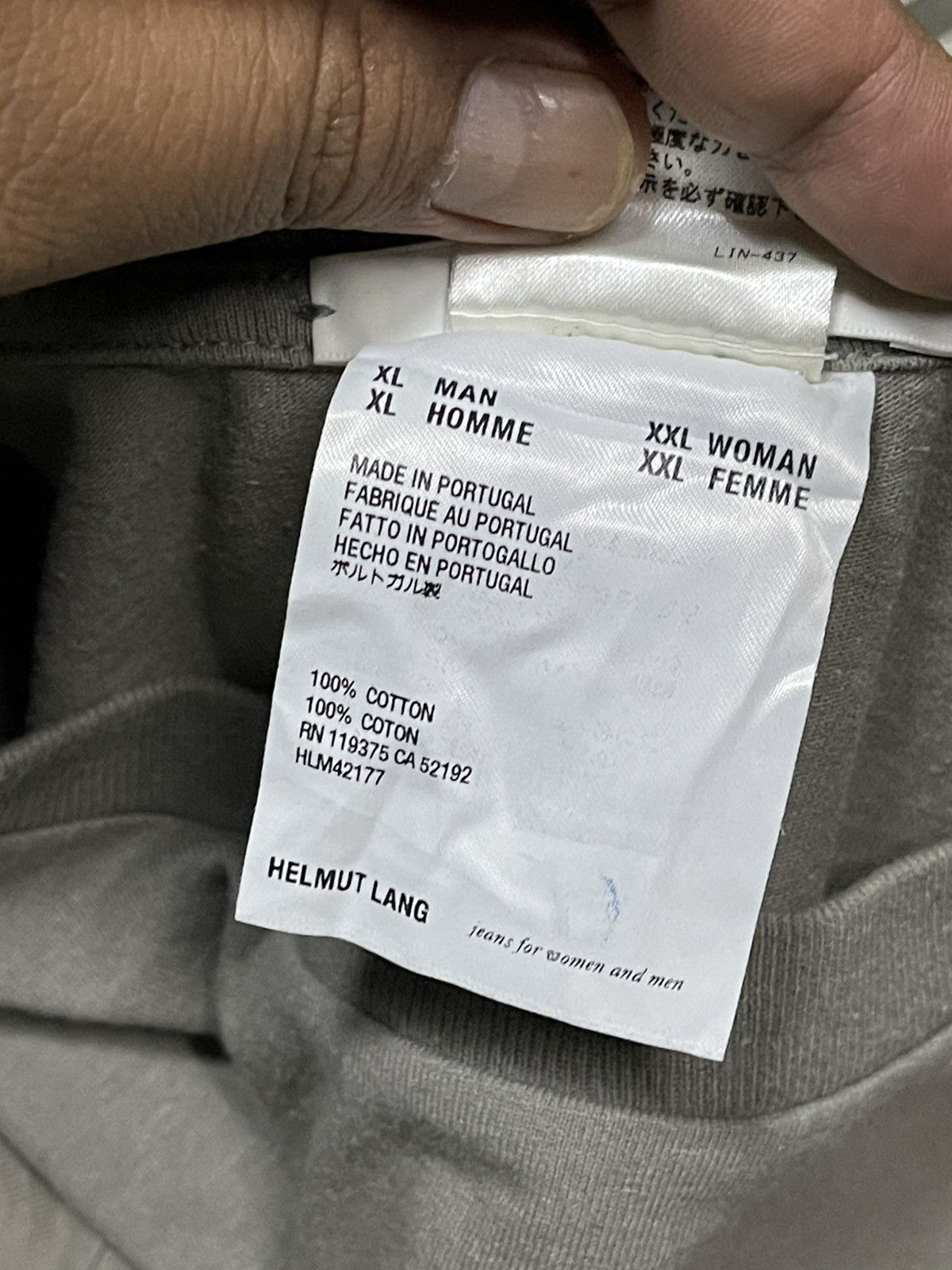 Helmut Lang Helmut Lang H Lang Long Sleeve Tshirts Size US XL / EU 56 / 4 - 6 Thumbnail