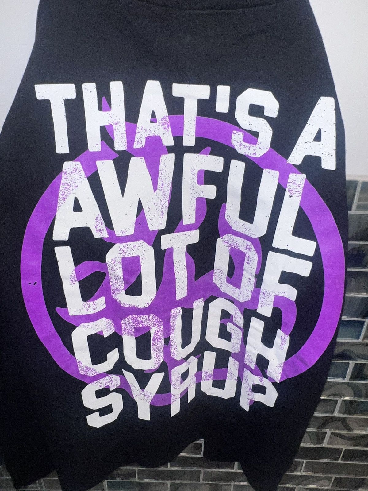 Awful Lot of Cough Syrup ALOCS x LOST HILLS HOODIE SIZE XL BLACK/PURPLE Size US XL / EU 56 / 4 - 6 Thumbnail