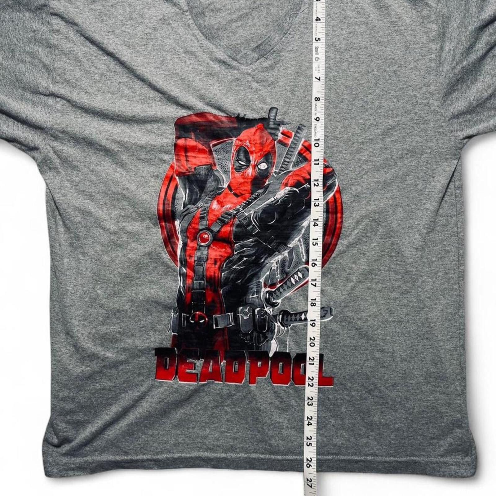 Marvel Comics Vintage Marvel Deadpool Graphic T-Shirt Grey Size L Size US L / EU 52-54 / 3 - 6 Thumbnail