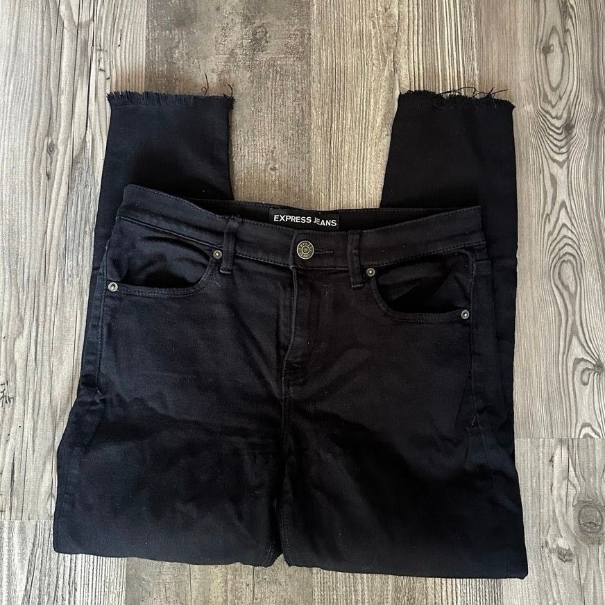 Express express jeans cropped leggings mid rise pants Size 28" / US 6 / IT 42 - 1 Thumbnail