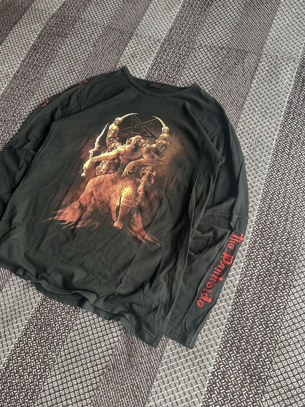 Band Tees × Vintage Vintage The Darkside 2003 LSleeve T-shirt Thrash Big Logo Size US L / EU 52-54 / 3 - 2 Thumbnail
