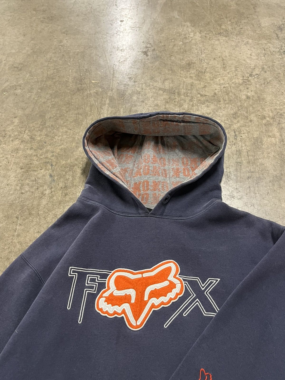 Vintage Fox racing vintage boxy fit hoodie streetwear hype rare Size US L / EU 52-54 / 3 - 6 Thumbnail