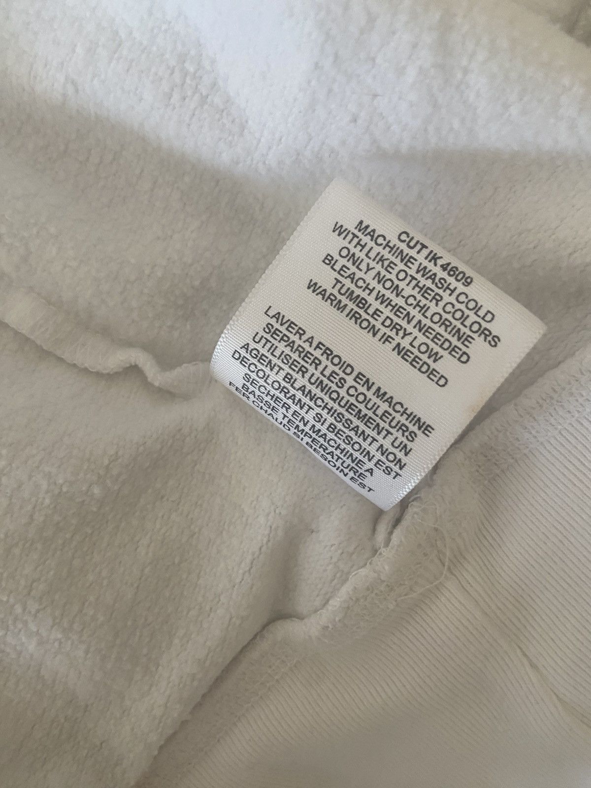 Guess 📣 Vintage Guess Jeans Cropped Hoodie White Y2K Sweatshirt L Size L / US 10 / IT 46 - 6 Thumbnail