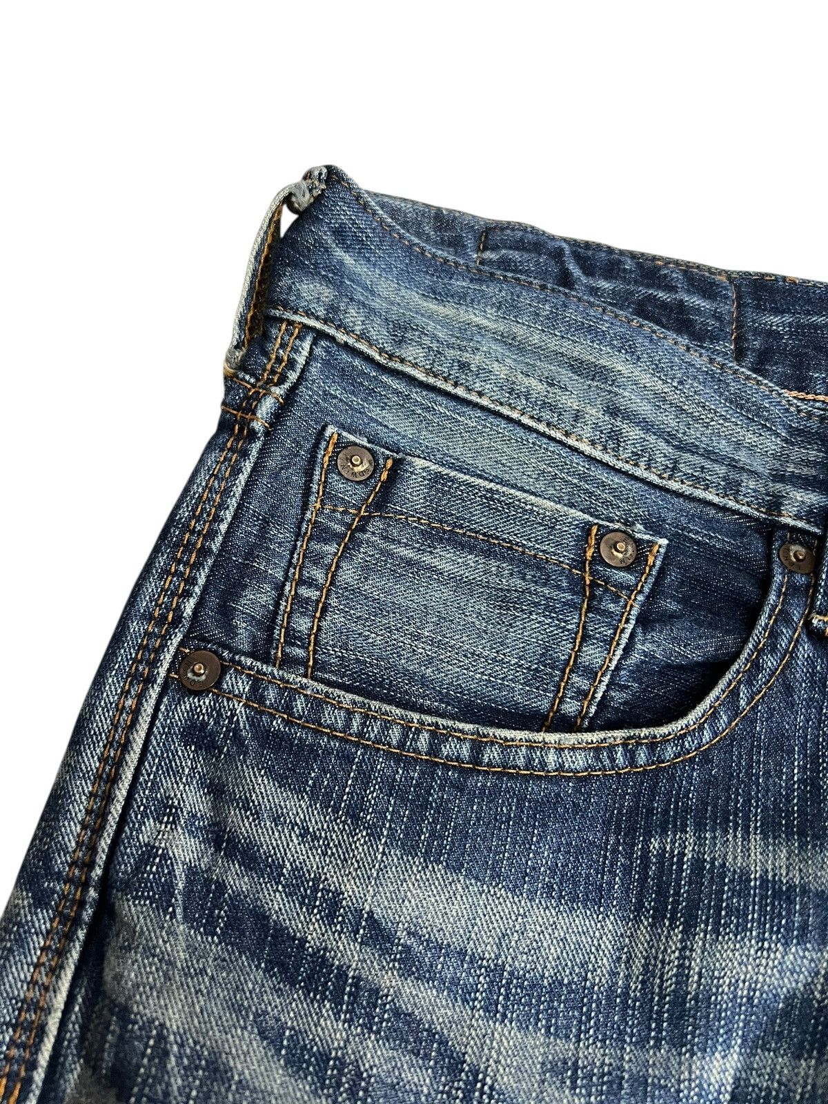 Japanese Brand Edwin Exclusive Vintage XV Mud Wash Denim Jean Japan Size US 33 - 9 Thumbnail