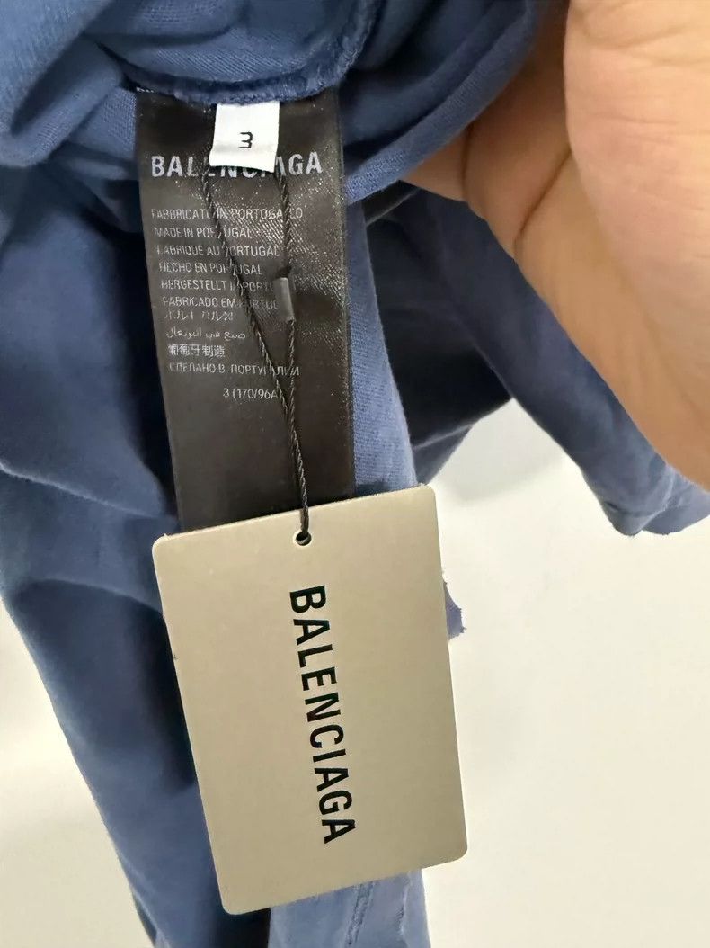 Balenciaga Balenciaga Paris tower MOON blue big profile short sleeve Size US L / EU 52-54 / 3 - 4 Thumbnail