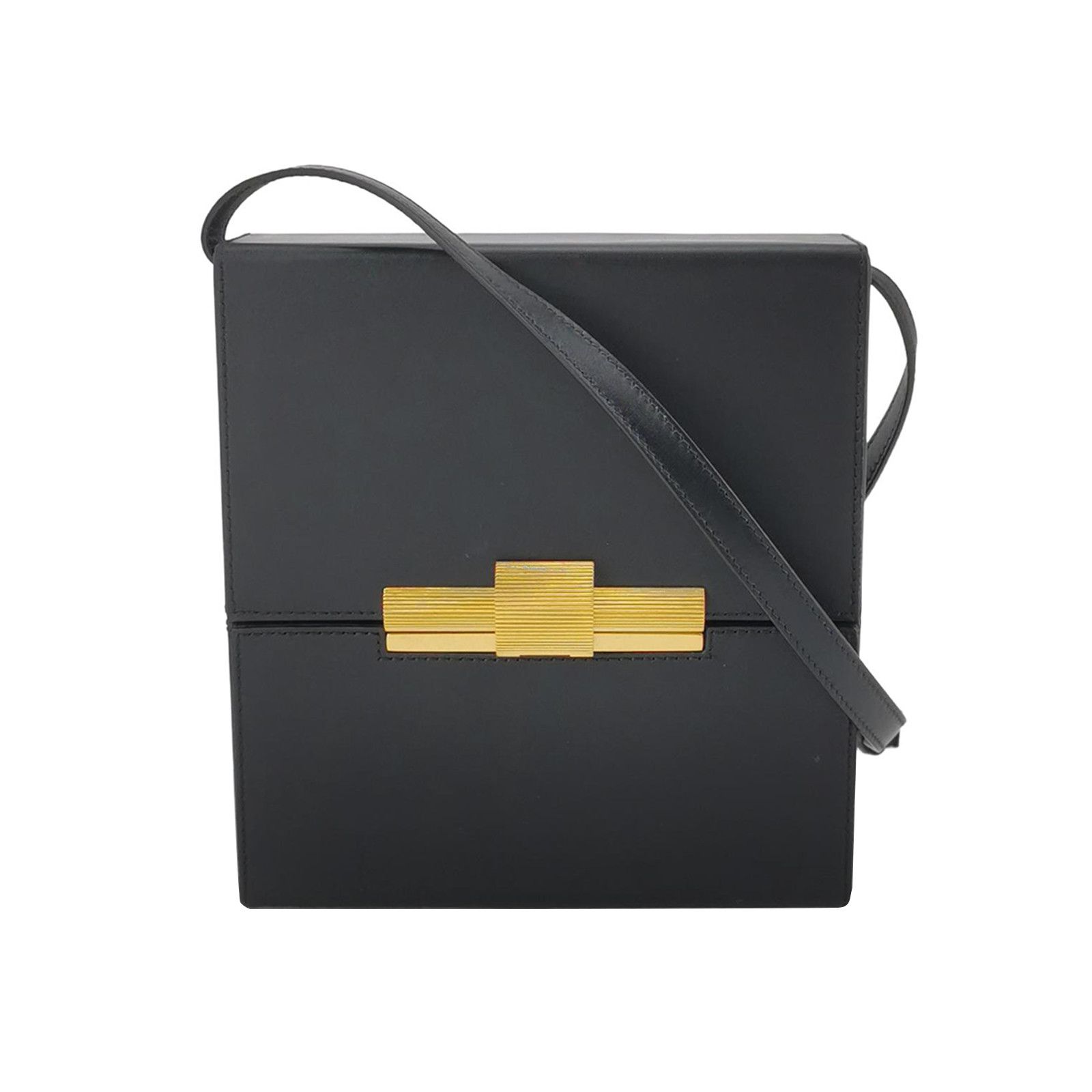 Bottega Veneta Bottega Veneta Black Leather Daisey Box Bag Size ONE SIZE - 1 Thumbnail