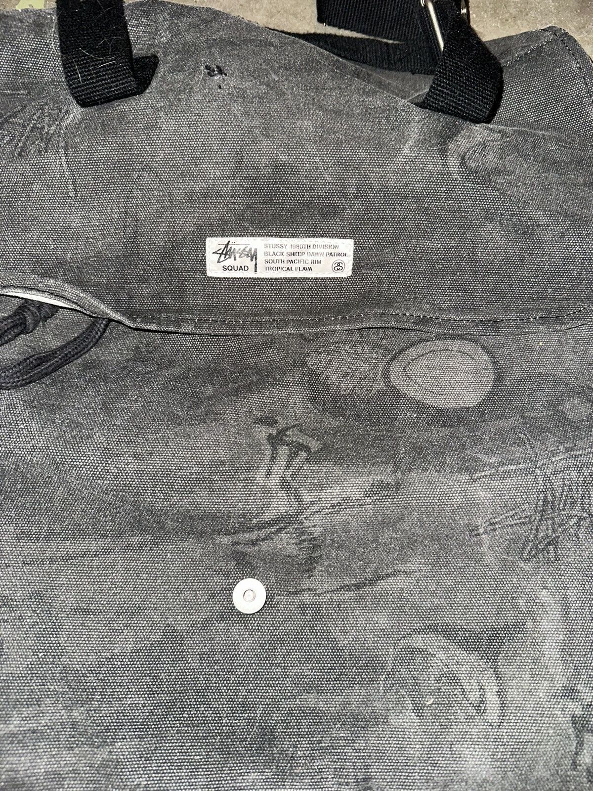 Black Sheep × Stussy Stussy x Black Sheep Squad Back Pack Canvas Duffle Grail Size ONE SIZE - 3 Thumbnail